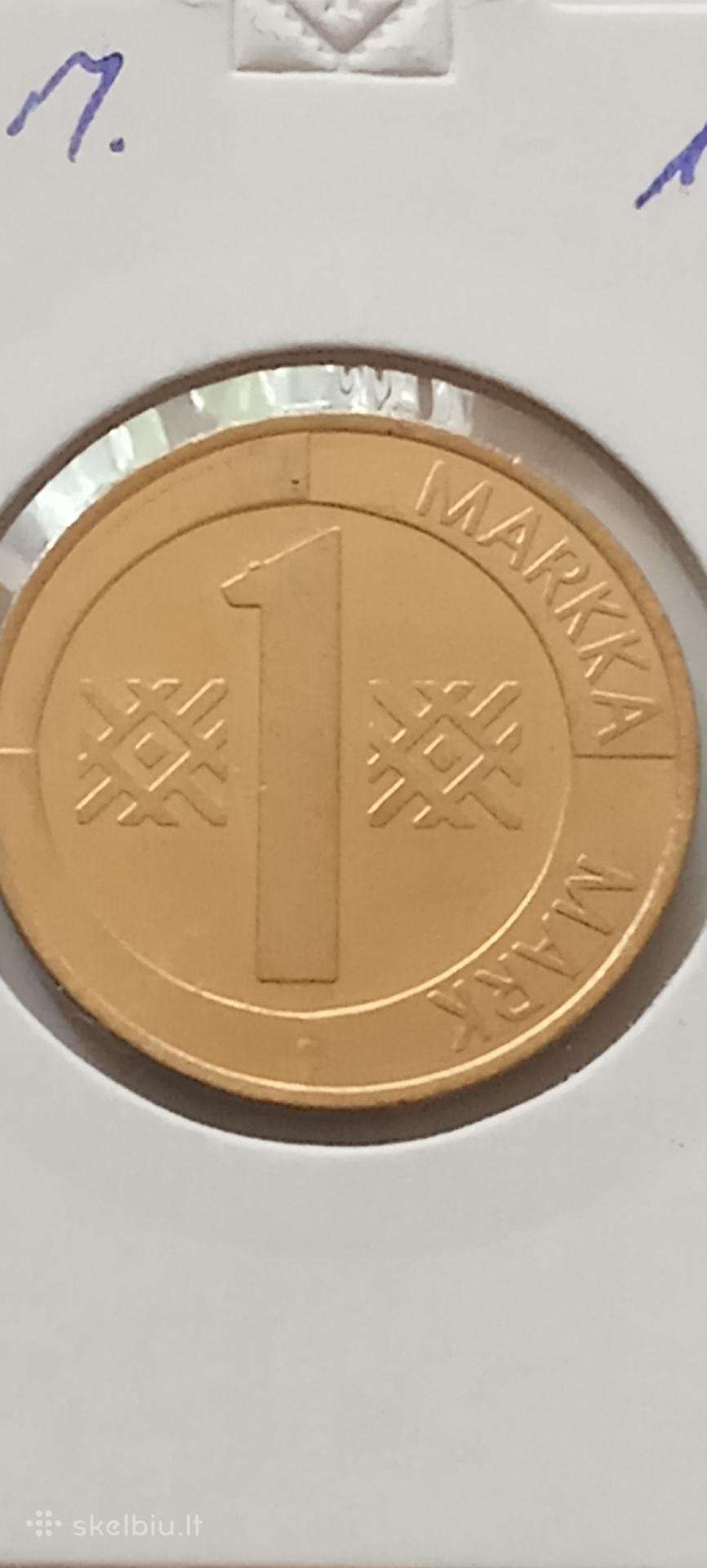 Suomija 1 markė 1993-94-95-96-97.