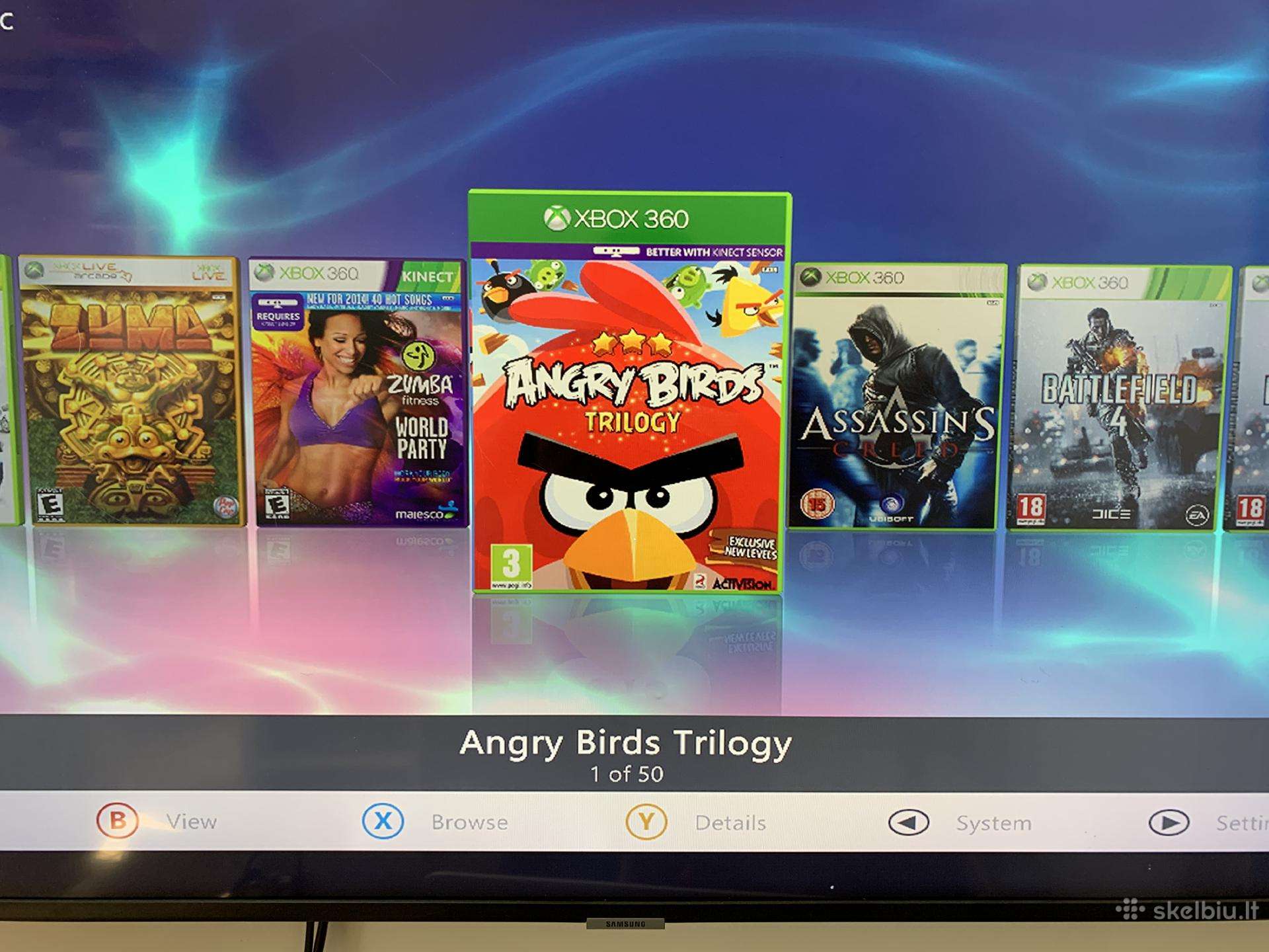 Xbox 360 + kinect + 2 pulteliai