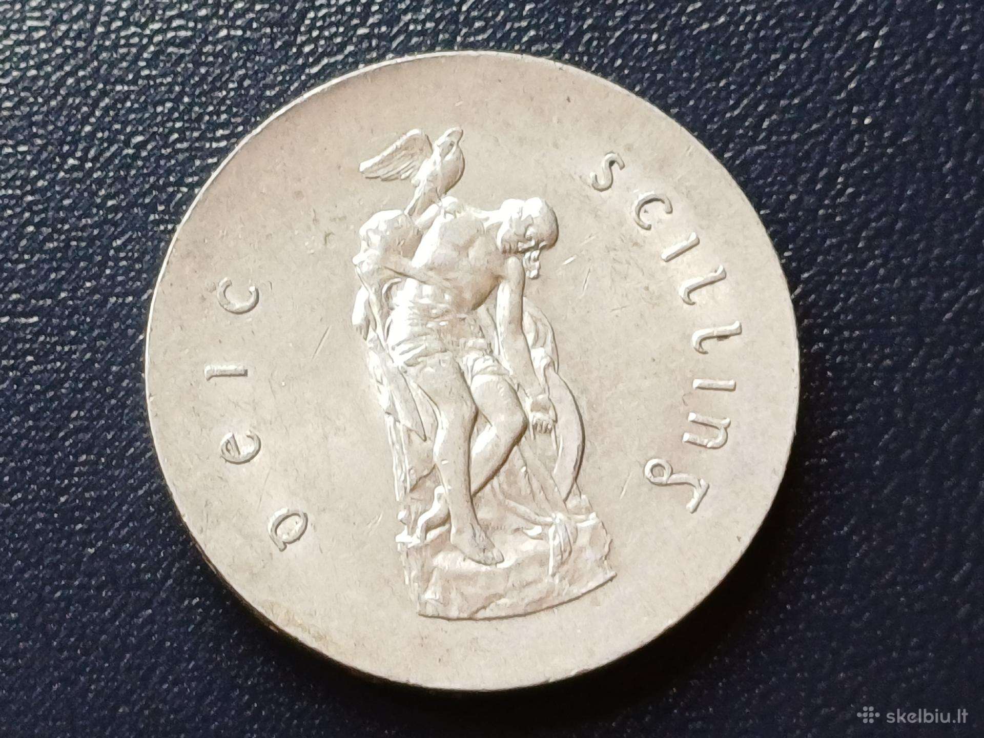 10 šilingų 1966m. Airija sidabras