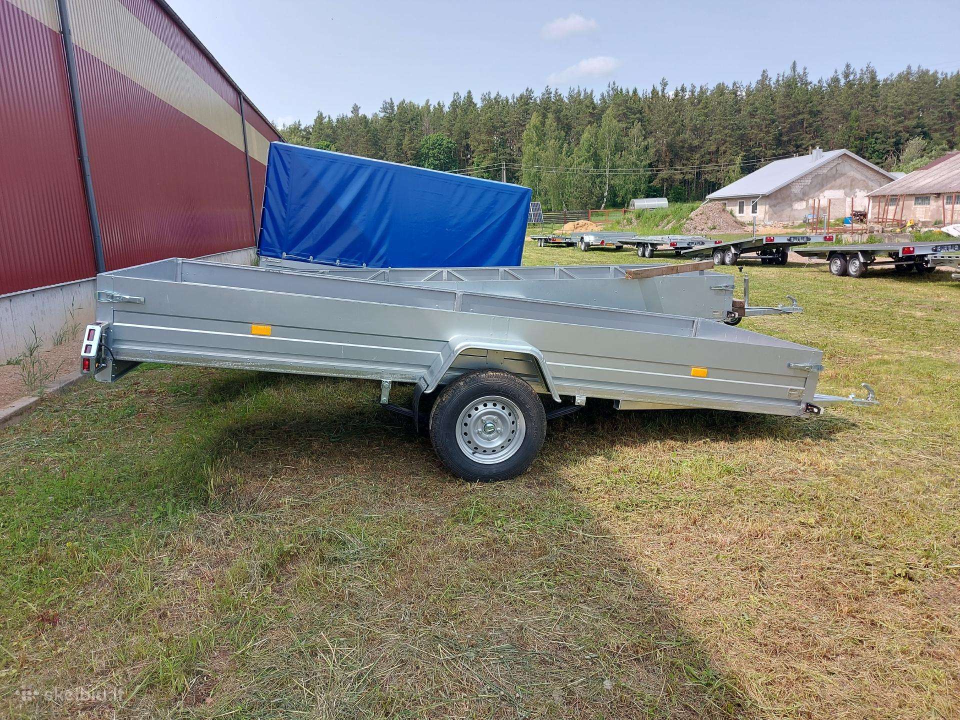 Parduodama krovininė, 6 lingių 4,5m ilgio priekaba