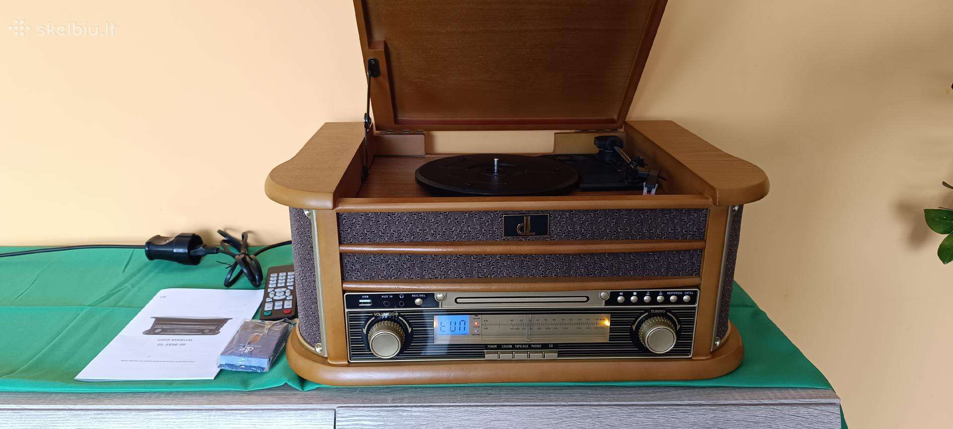 Naujas retro muzikos centras / patefonas Reflexion