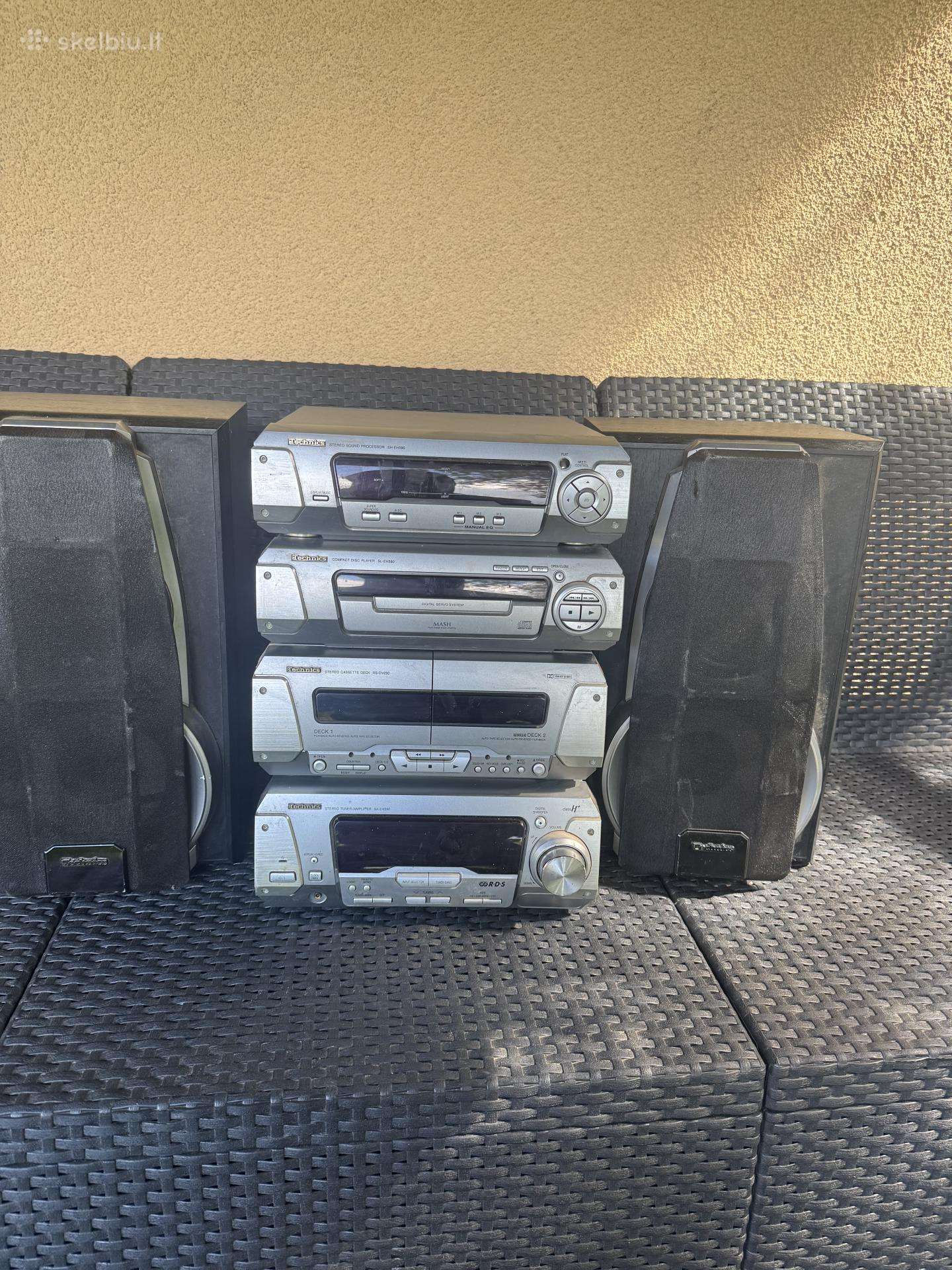 Technics muzikinio centro komplektas su kolonėlėm