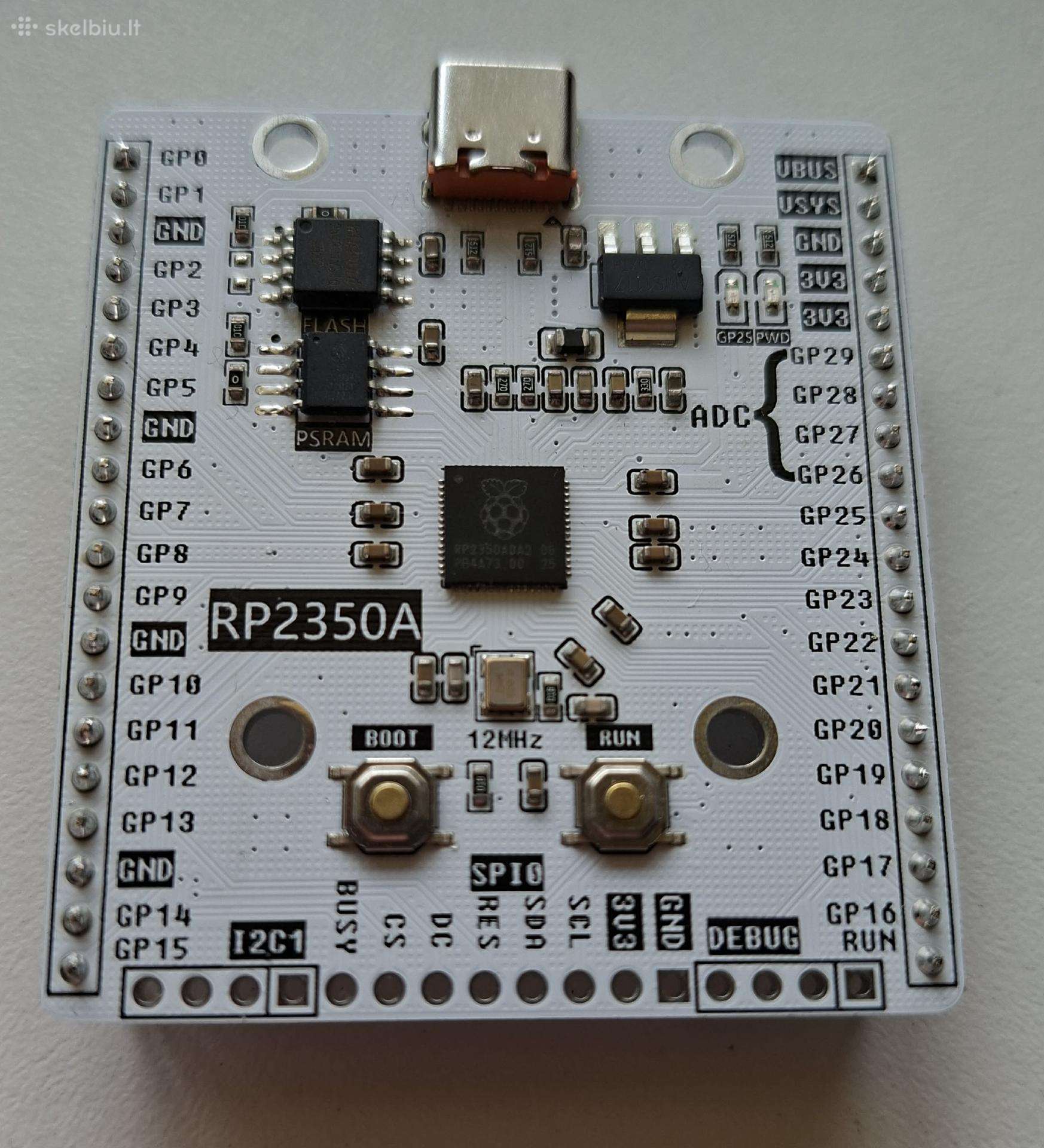 Raspberry Pi Pico 2 Rp2350a Psram Development Boar