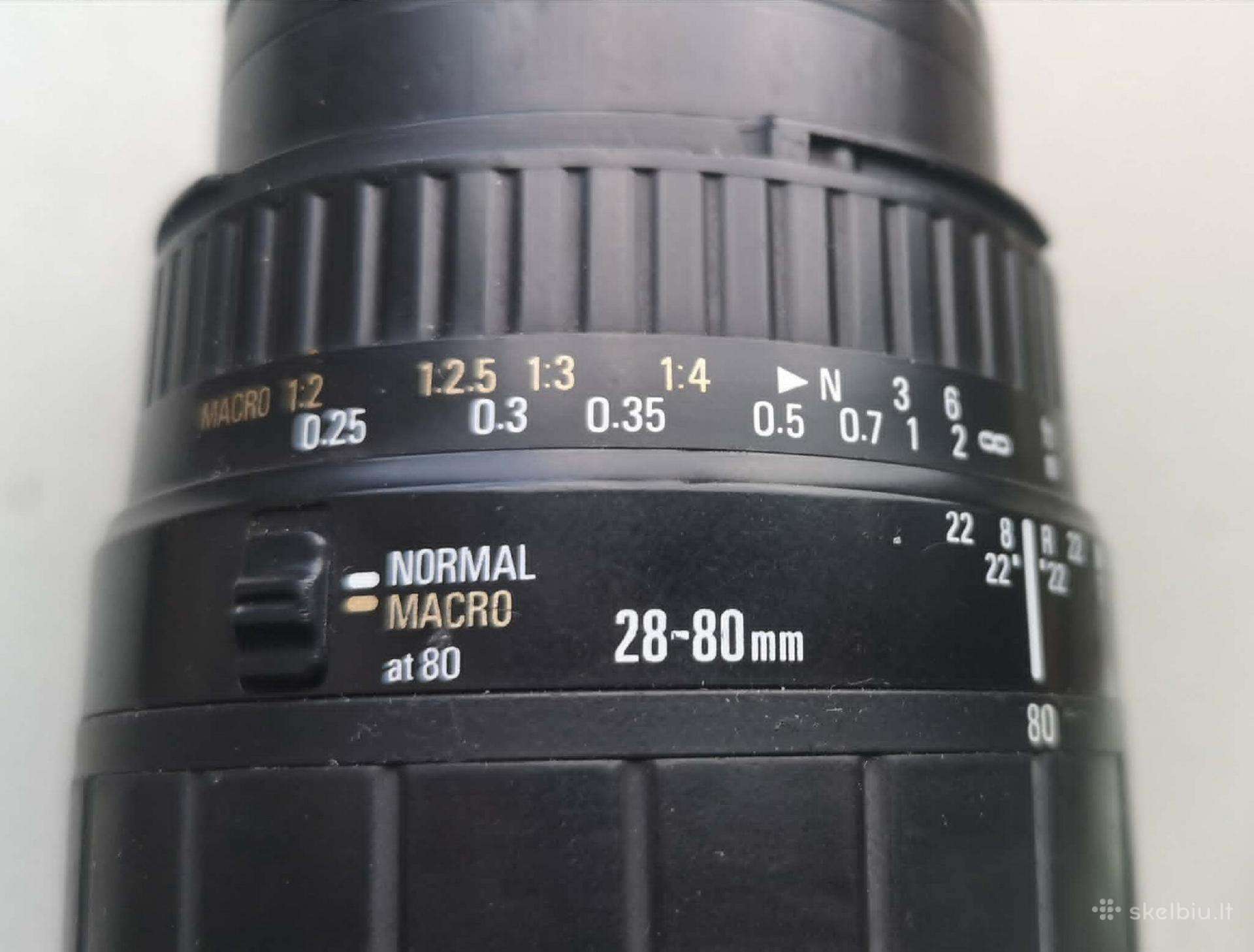 Sigma Zoom 28-80mm 28-80 Mm 3.5-5.6 II Macro Canon