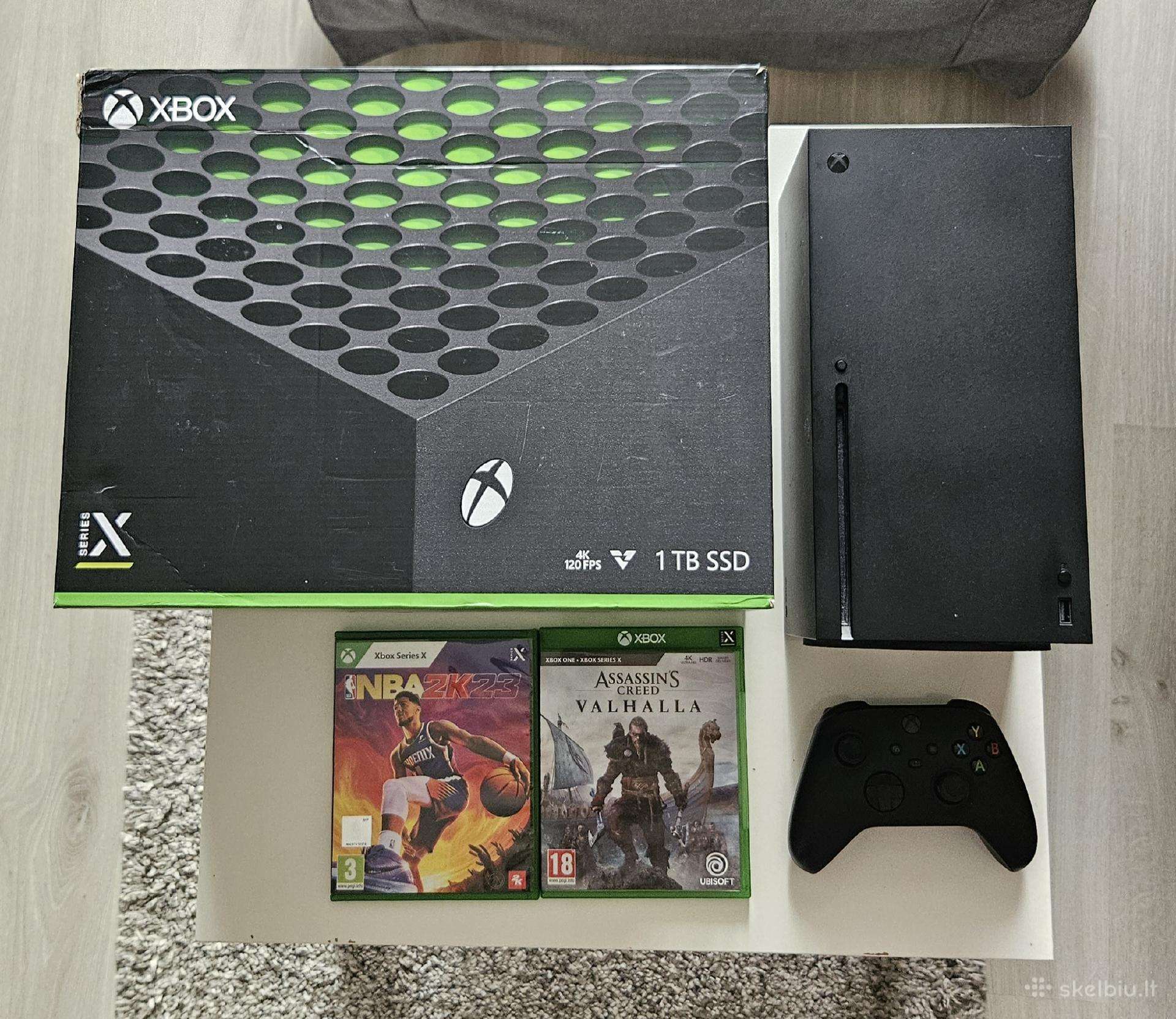 Xbox Seriex X + žaidimai