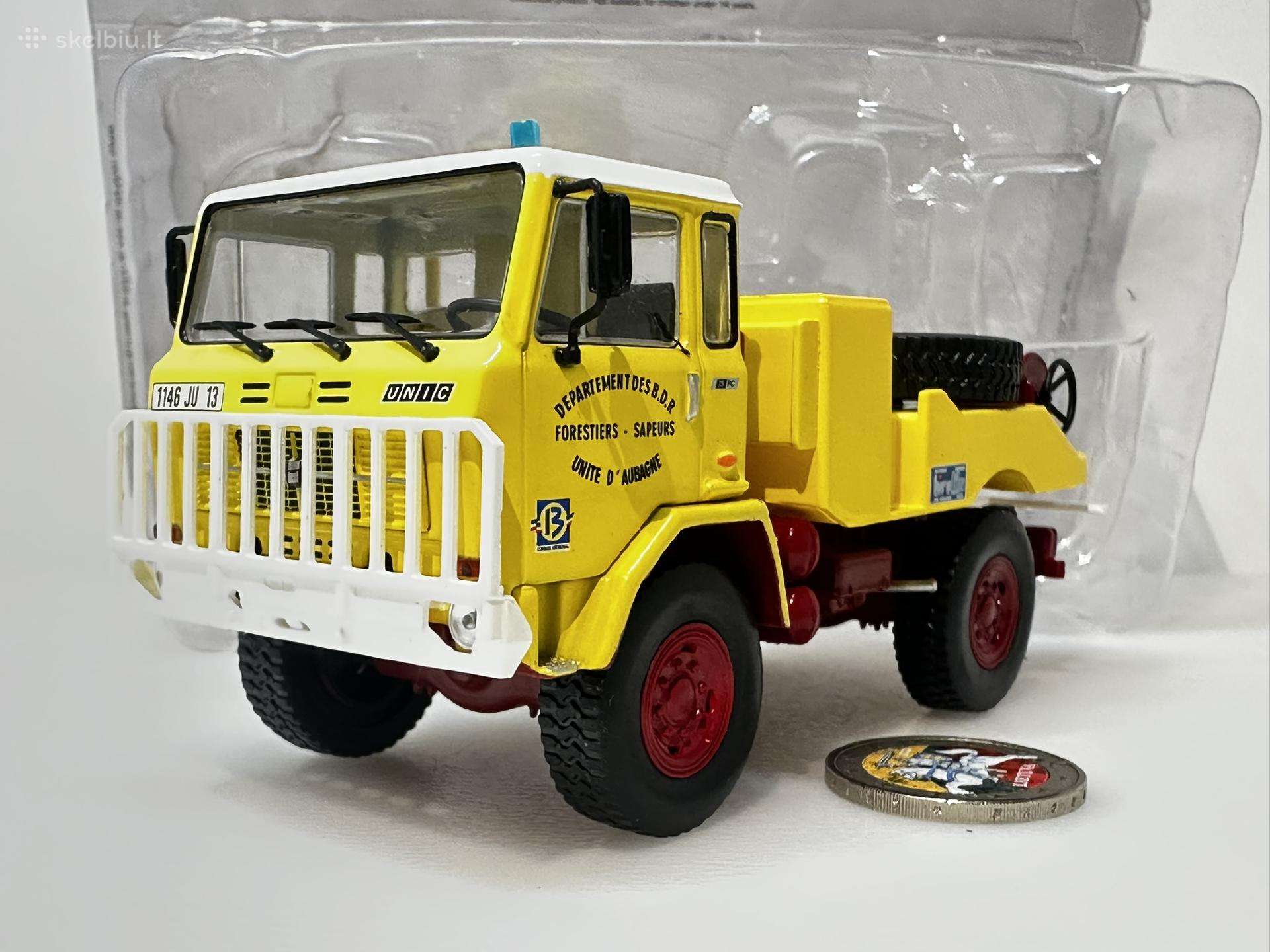 Iveco Unic 75pc Antincendio 1975 geltona/balt 1:43