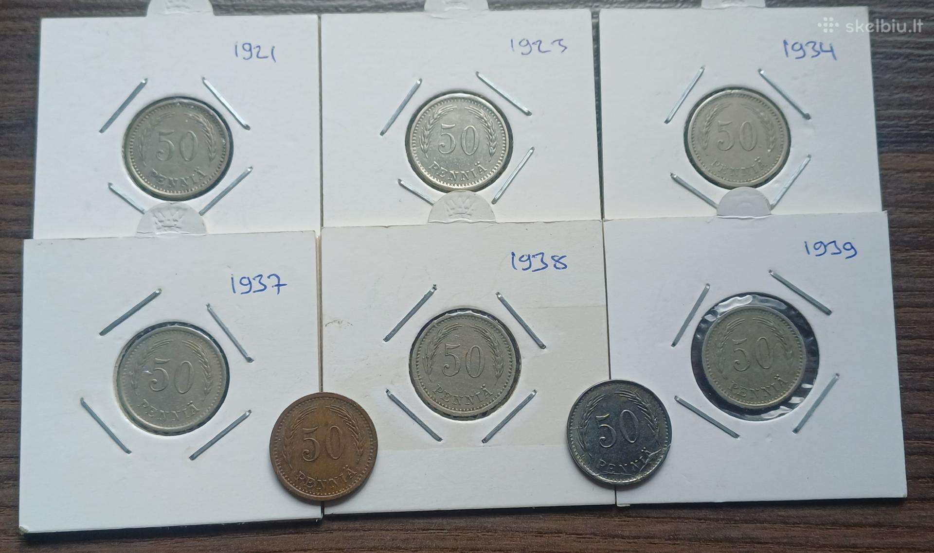 50 pennia nuo 1921 Suomija