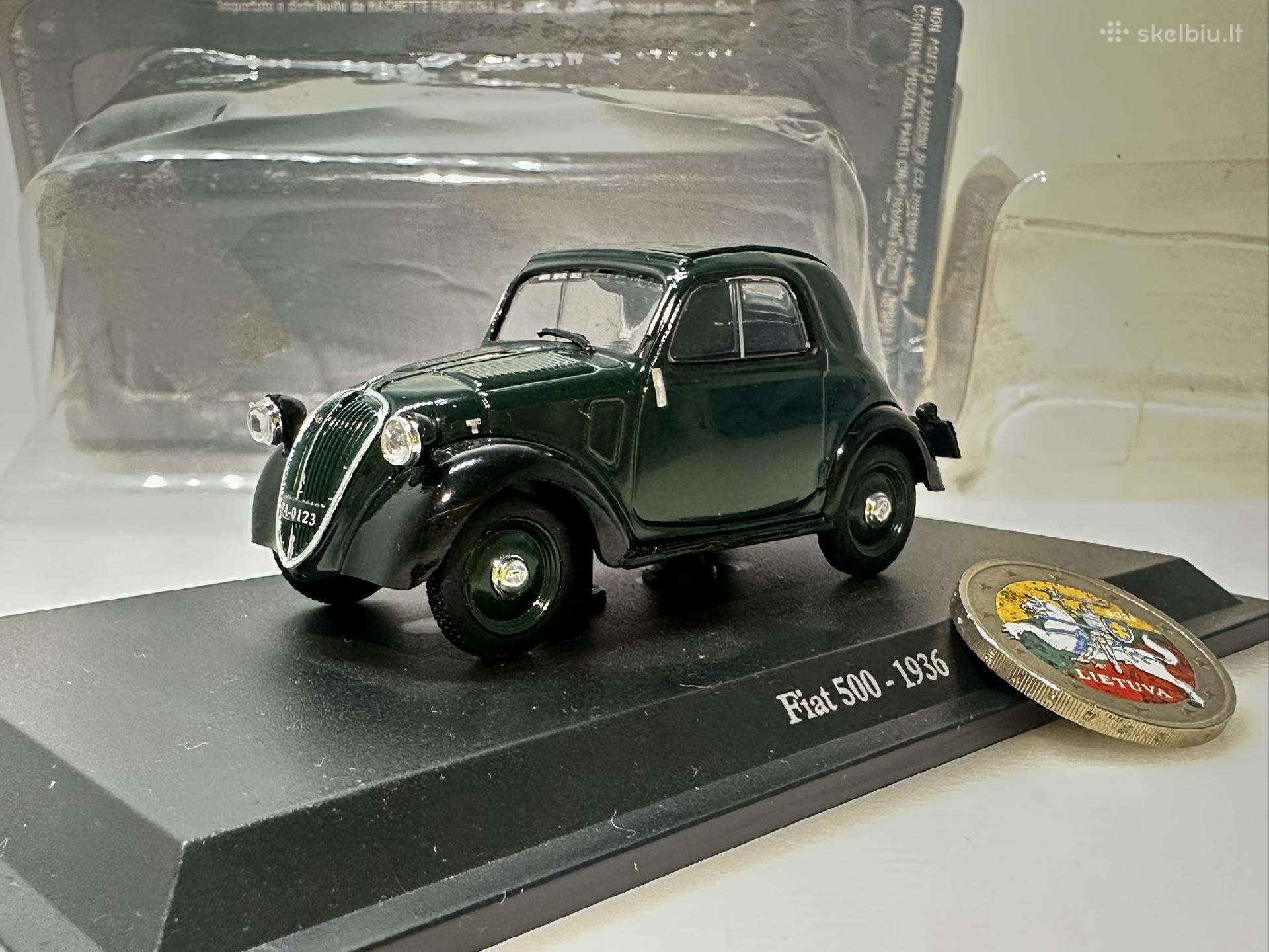 Fiat 500 1936 žalia/juoda 1:43 Edicola
