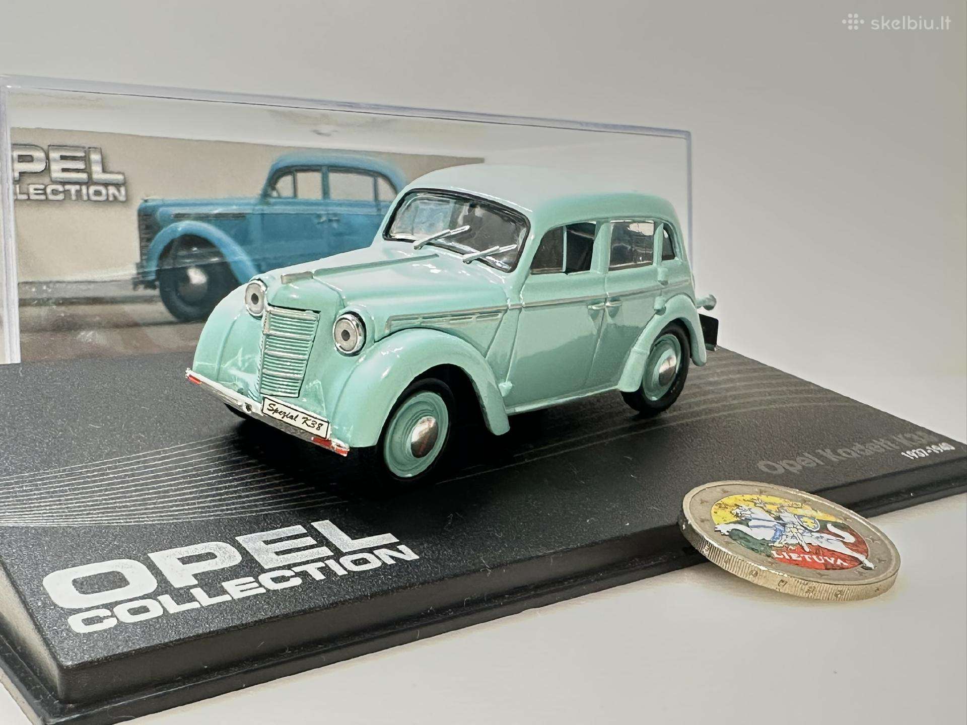 Opel Kadett K38 1937-1940 žydra 1:43 Eaglemoss