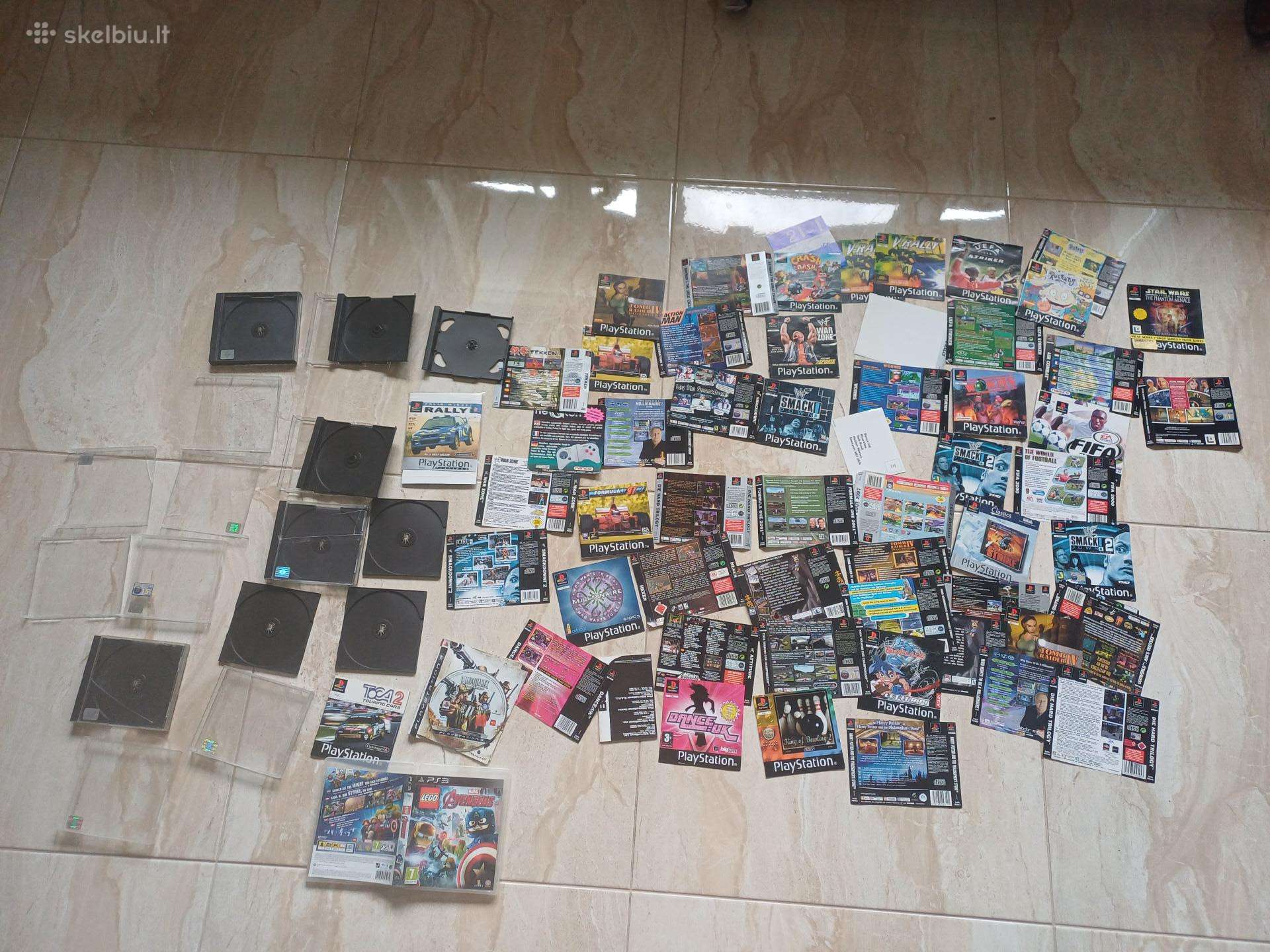 Ps1 likuciai manualai artwork dezuciu dalys