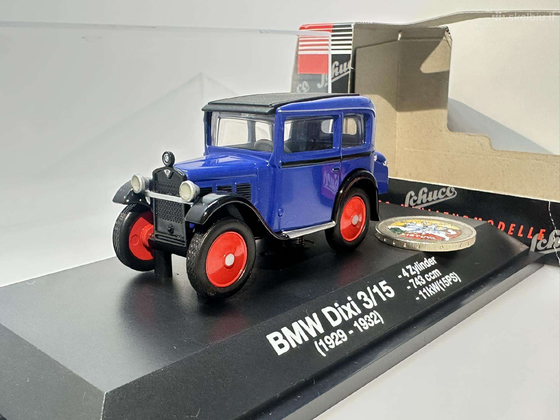 Bmw Dixi 3/15 1929-1932 mėlyna/juoda/raudona 1:43