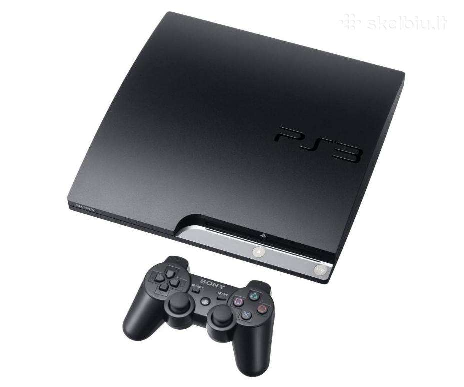 Puikiai išlaikyta Sony Playstation 3 Slim konsolė