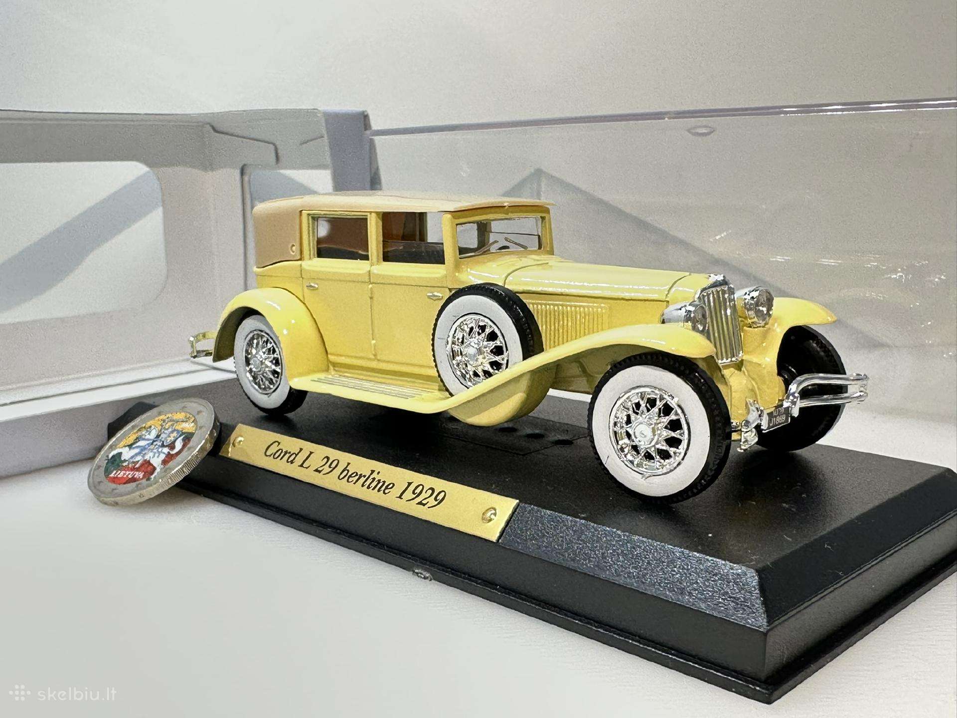 Cord L29 Berline 1929 geltona 1:43 Atlas