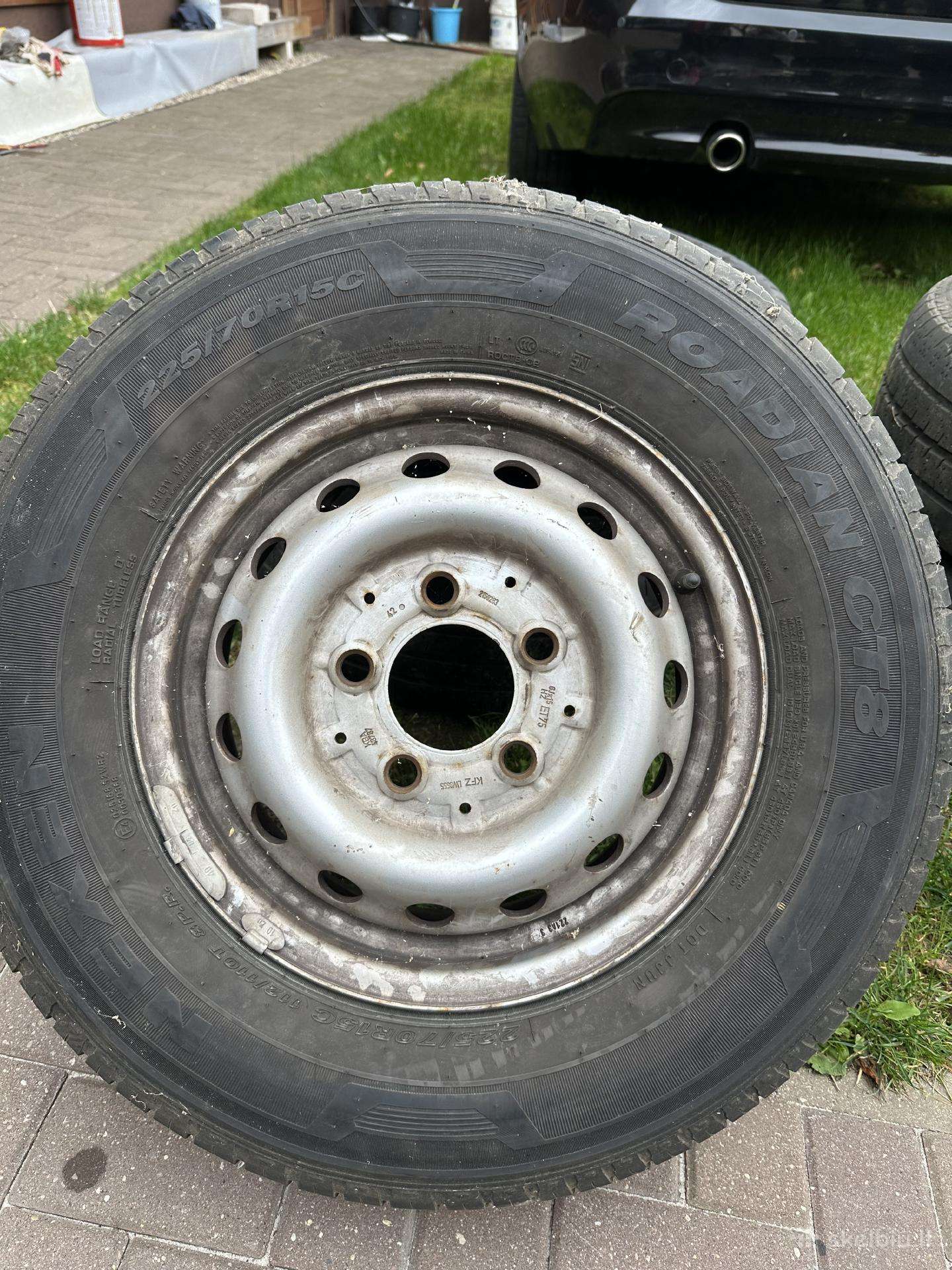 R15c ratai su padangomis 225/70 R15c Sprinter/lt