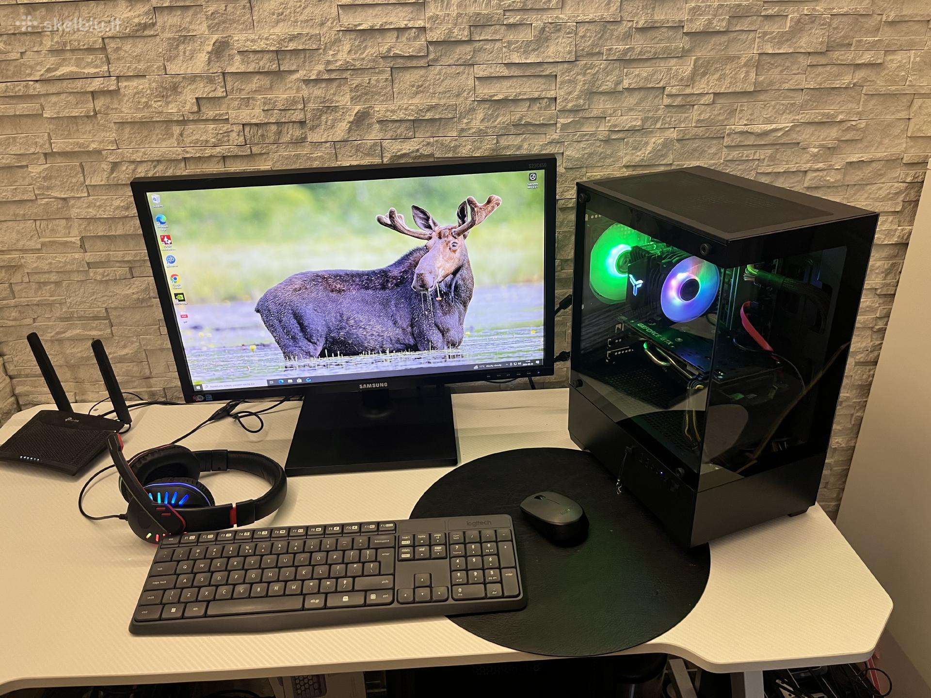 Žaidimų ir darbo kompiuterio komplektas