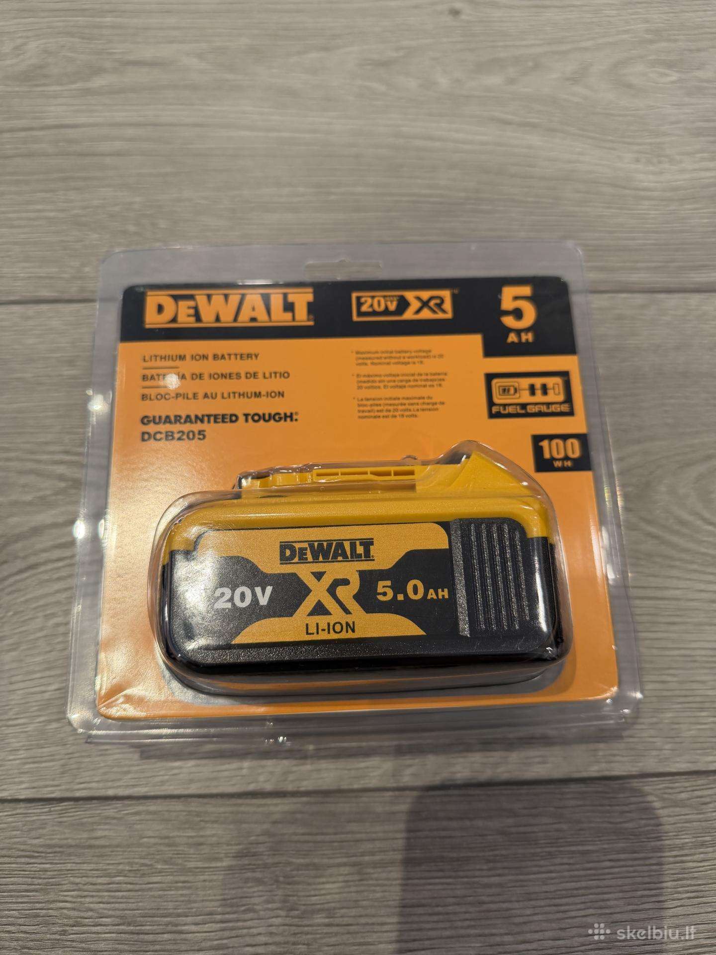 Dewalt akumuliatoriai