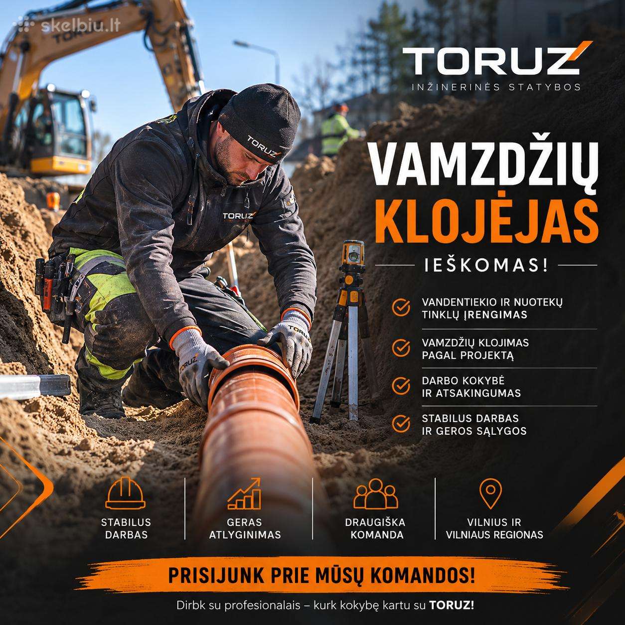 Lauko Inžinerinių Tinklų Montuotojas