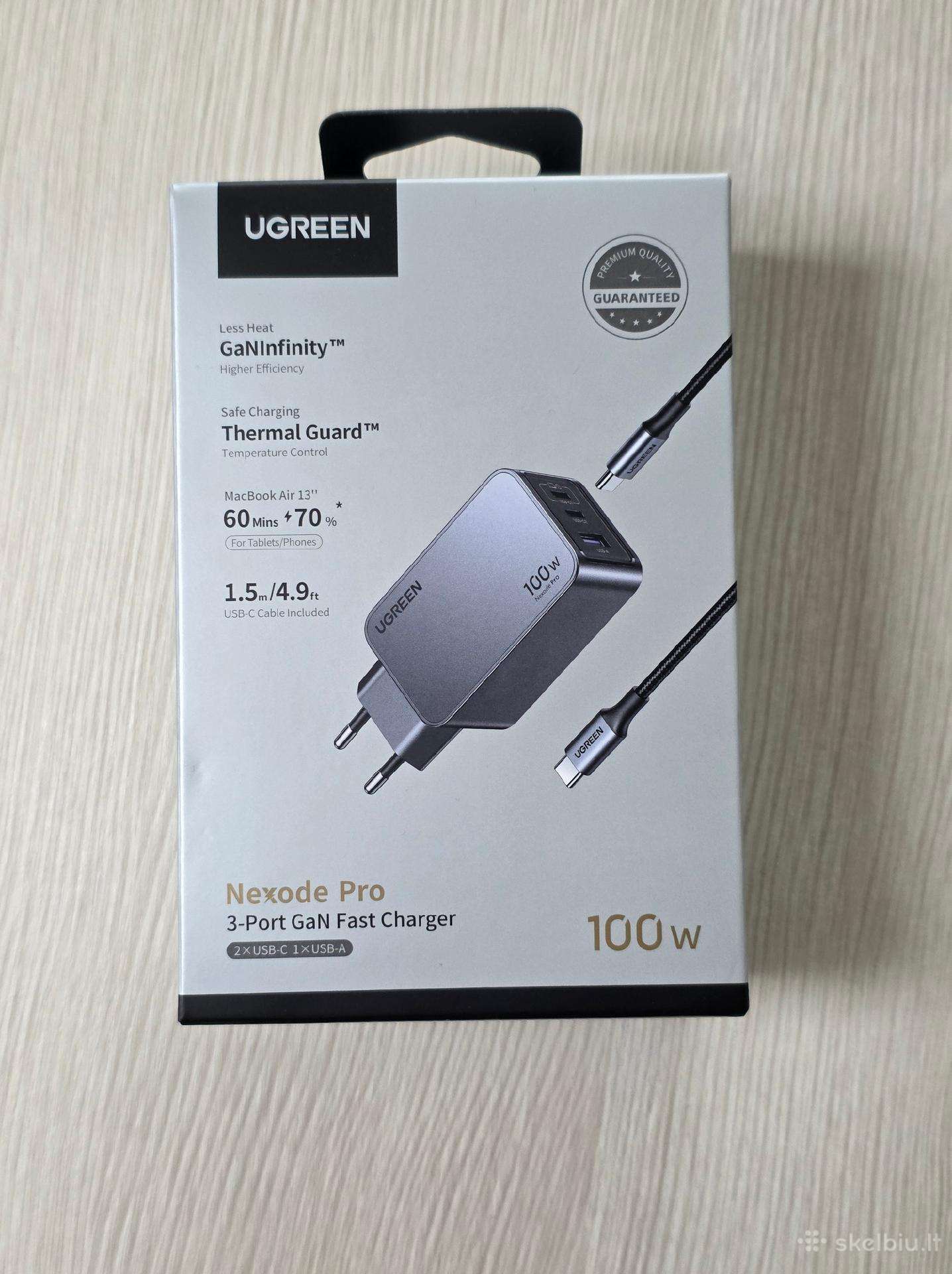 Ugreen Nexode Pro 100w Model: X757 Usb-a + 2x