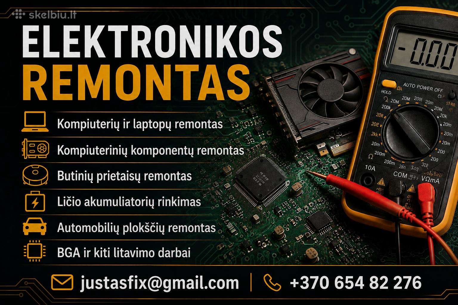 Elektronikos ir kompiuterių remontas