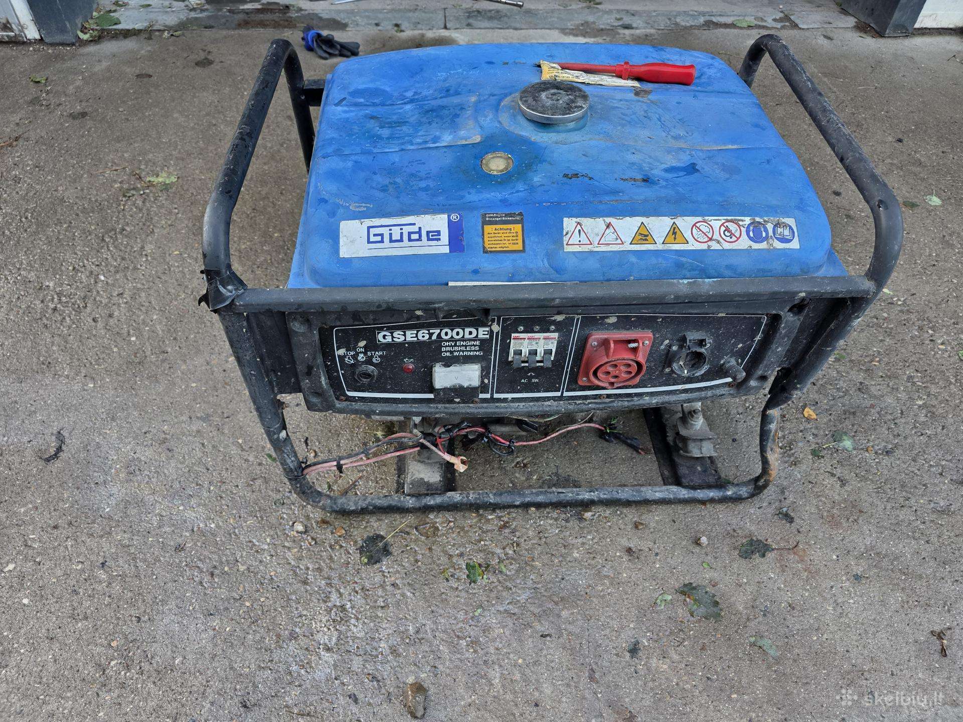 Parduodu elektros generatoriu 5kw trifazi