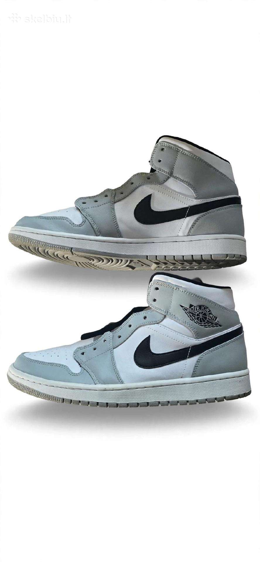 Nike Air Jordan 1 Mid Light Smoke Grey 44 dydis