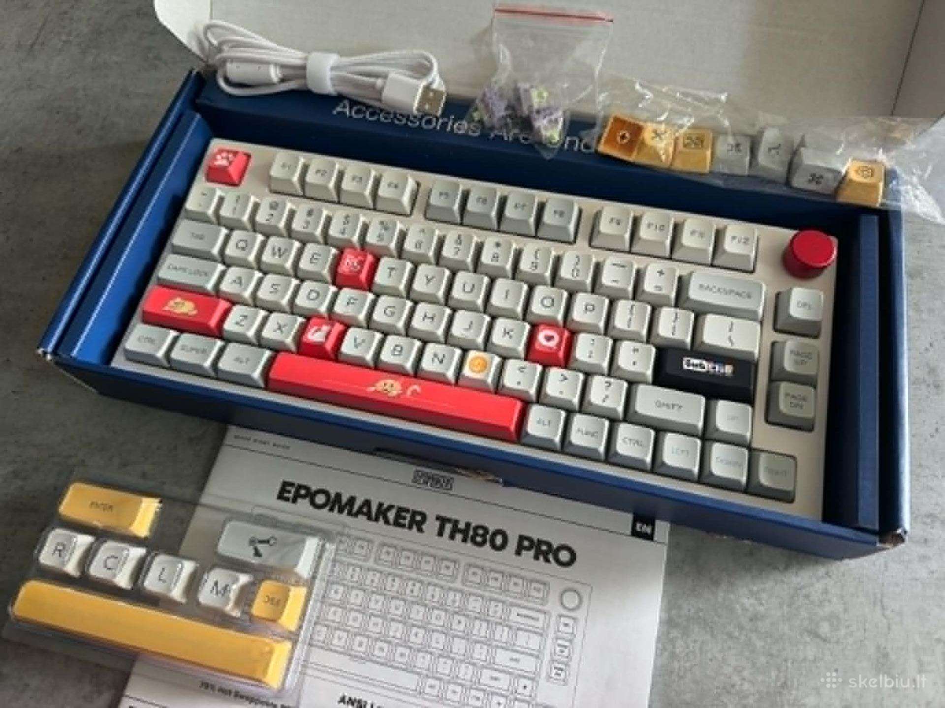 Nauja zaidimu Epomaker Th80 Pro klaviatura