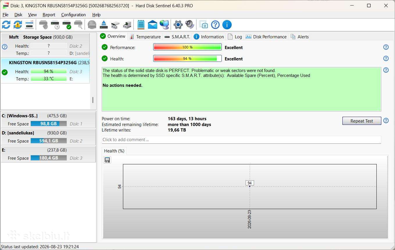 Parduodu kingston SSD nvme 256gb