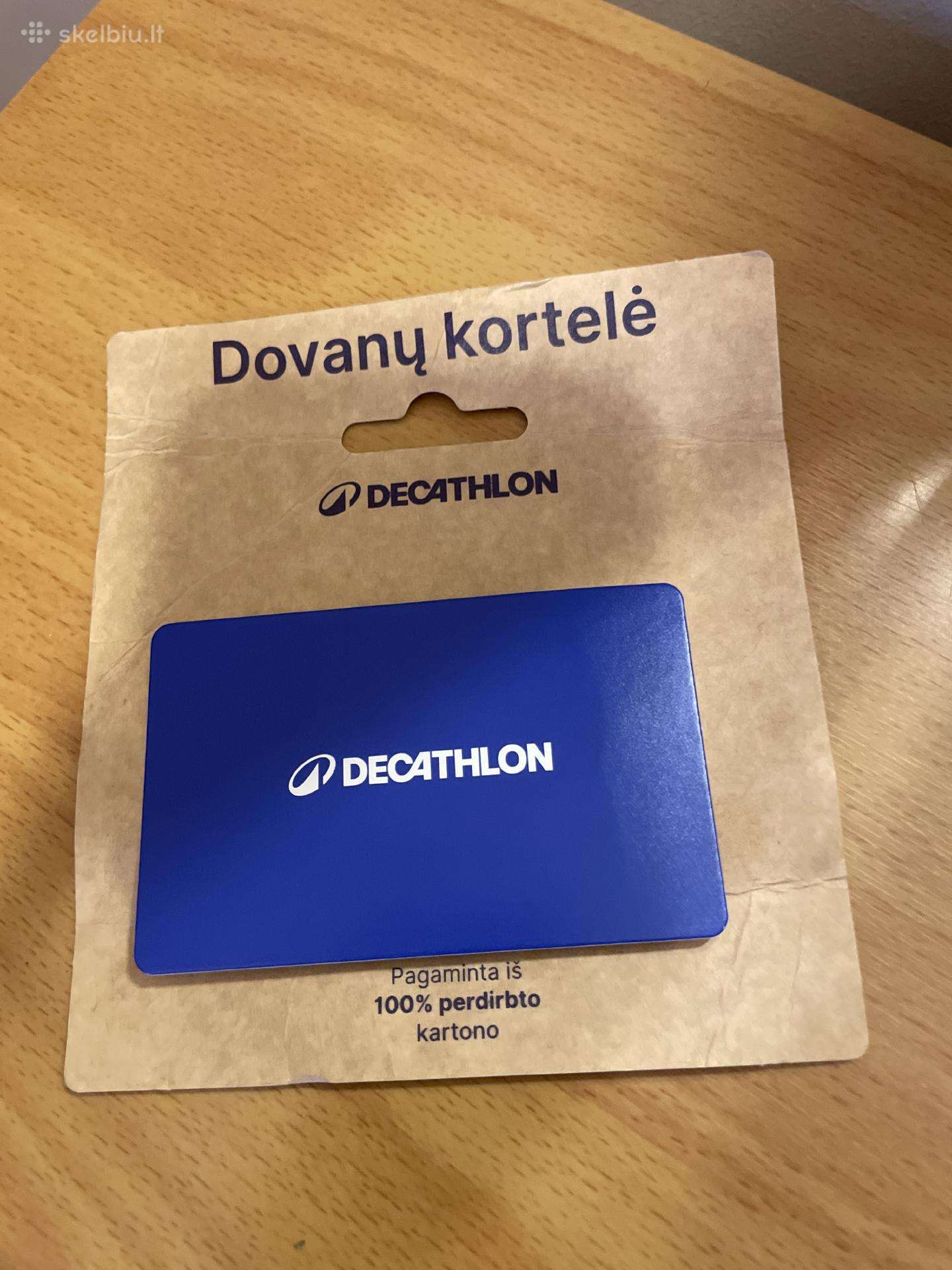 Decathlon dovanų kortelė – 100 € vertės už 70 €