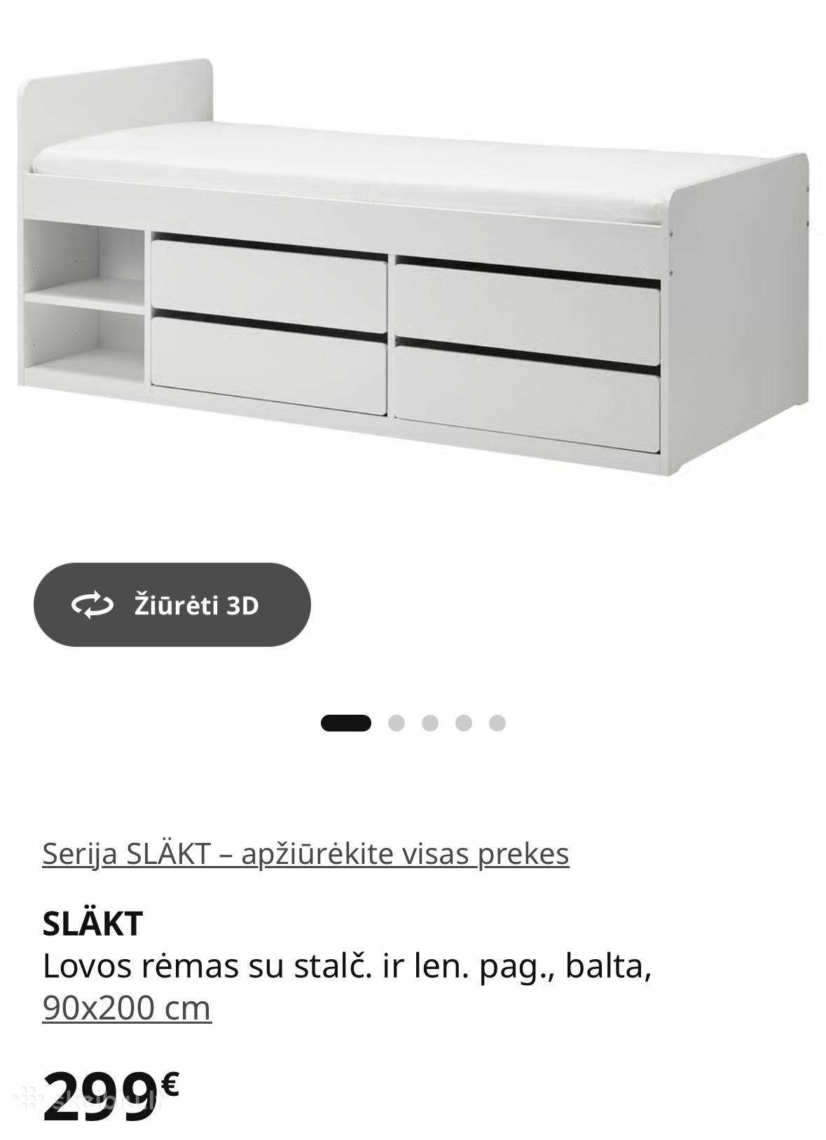 Slakt ikea lova vaikui mazyliui paaugliui