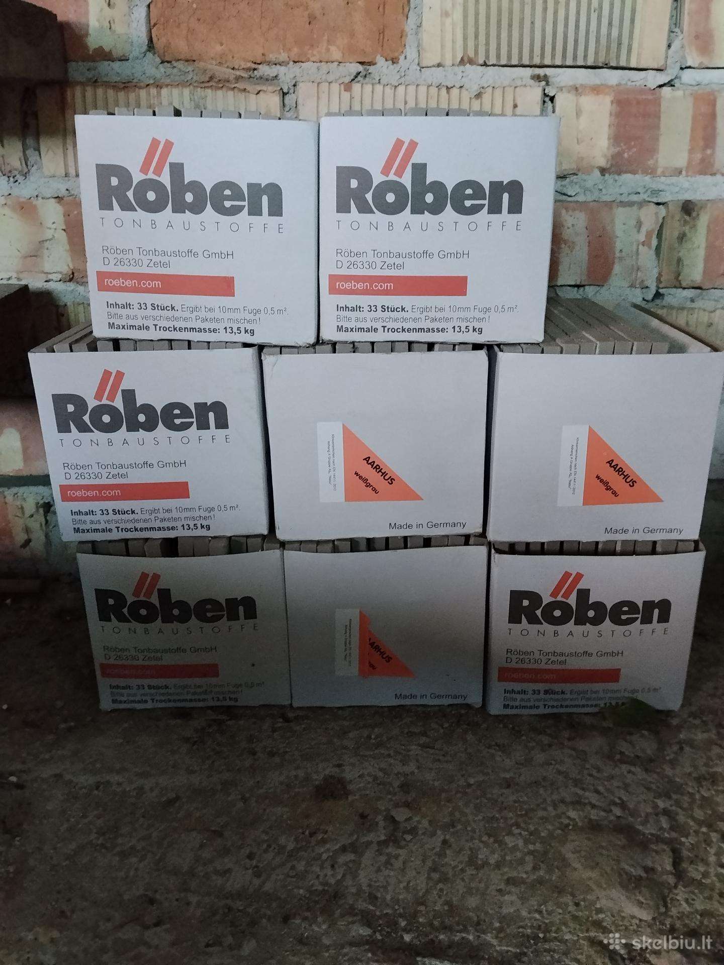 Klinkerio apdailos plyteles Röben
