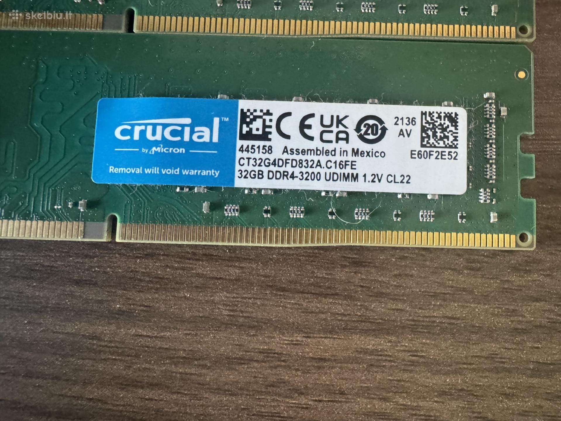 32gb Crucial Ddr4 3200mhz