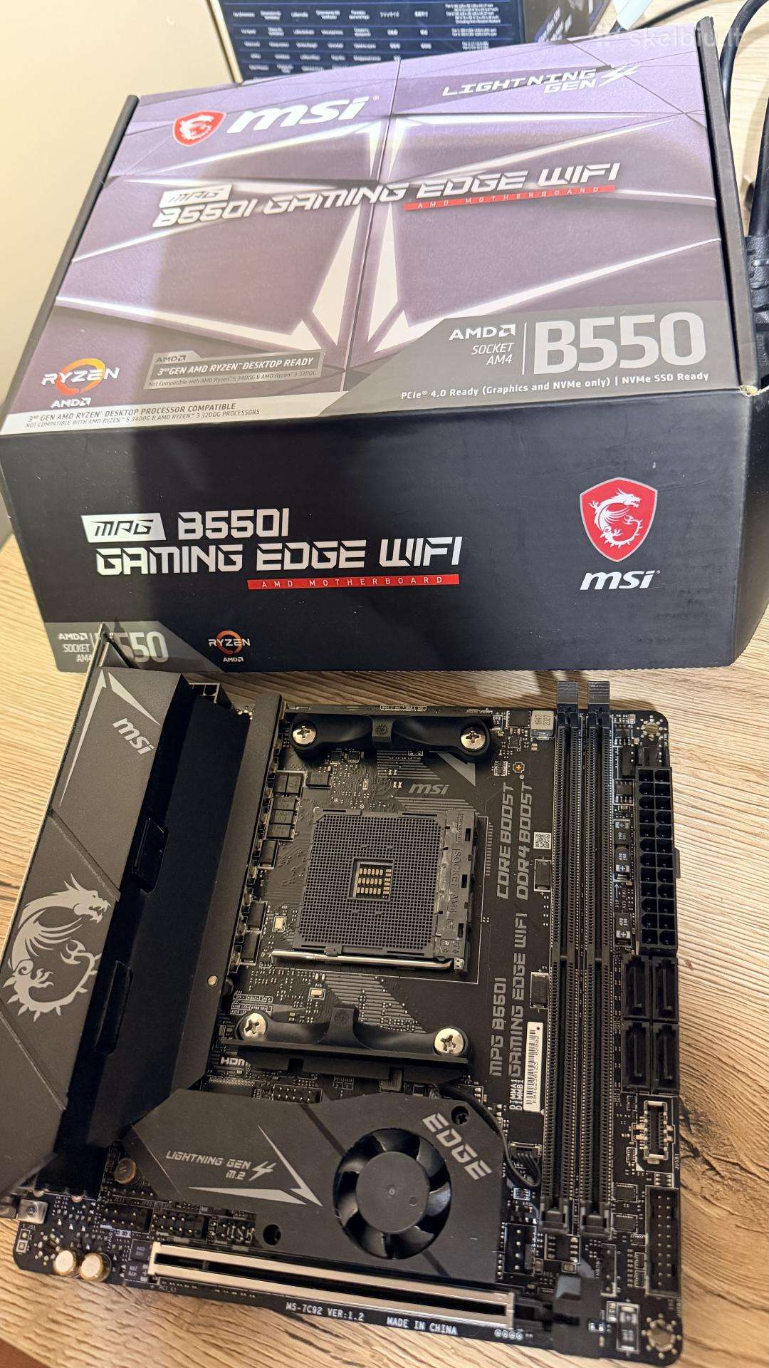 Msi b550i gaming edge WiFi motininė plokštė