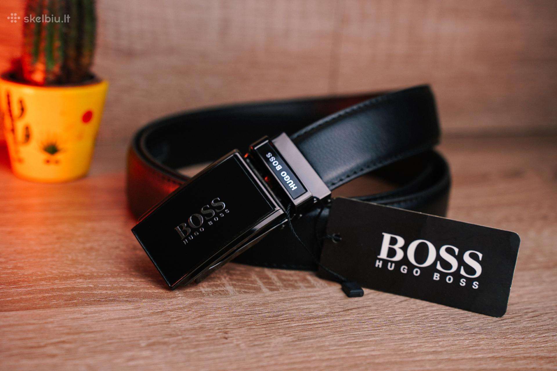 Odinis automatinis Hugo Boss vyriškas diržas