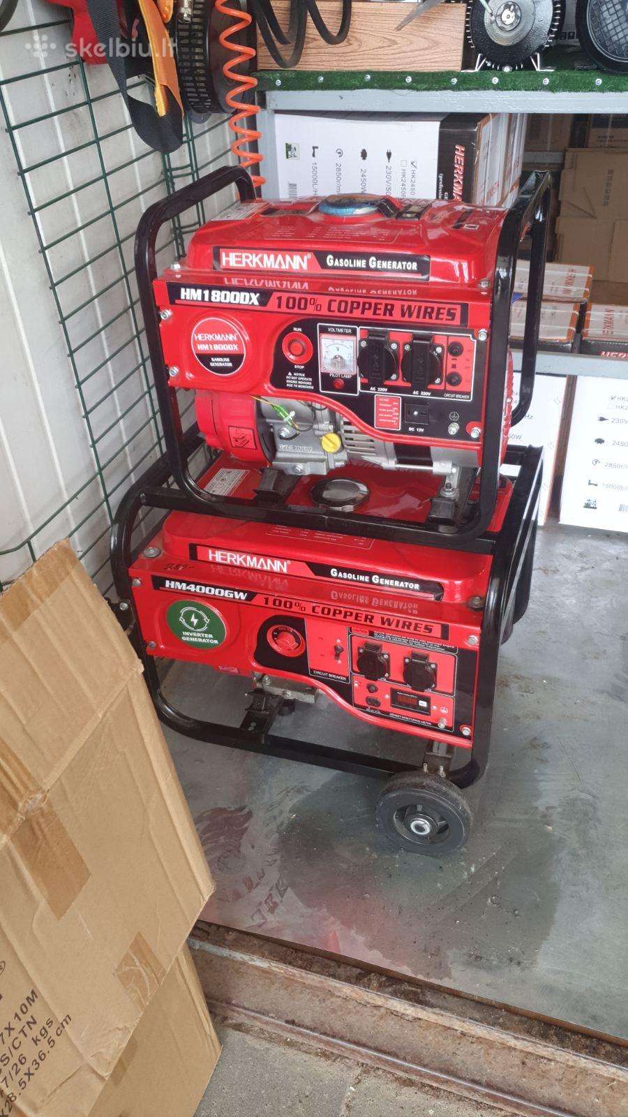 Generatoriai 4000w inverterinis ir 2000w