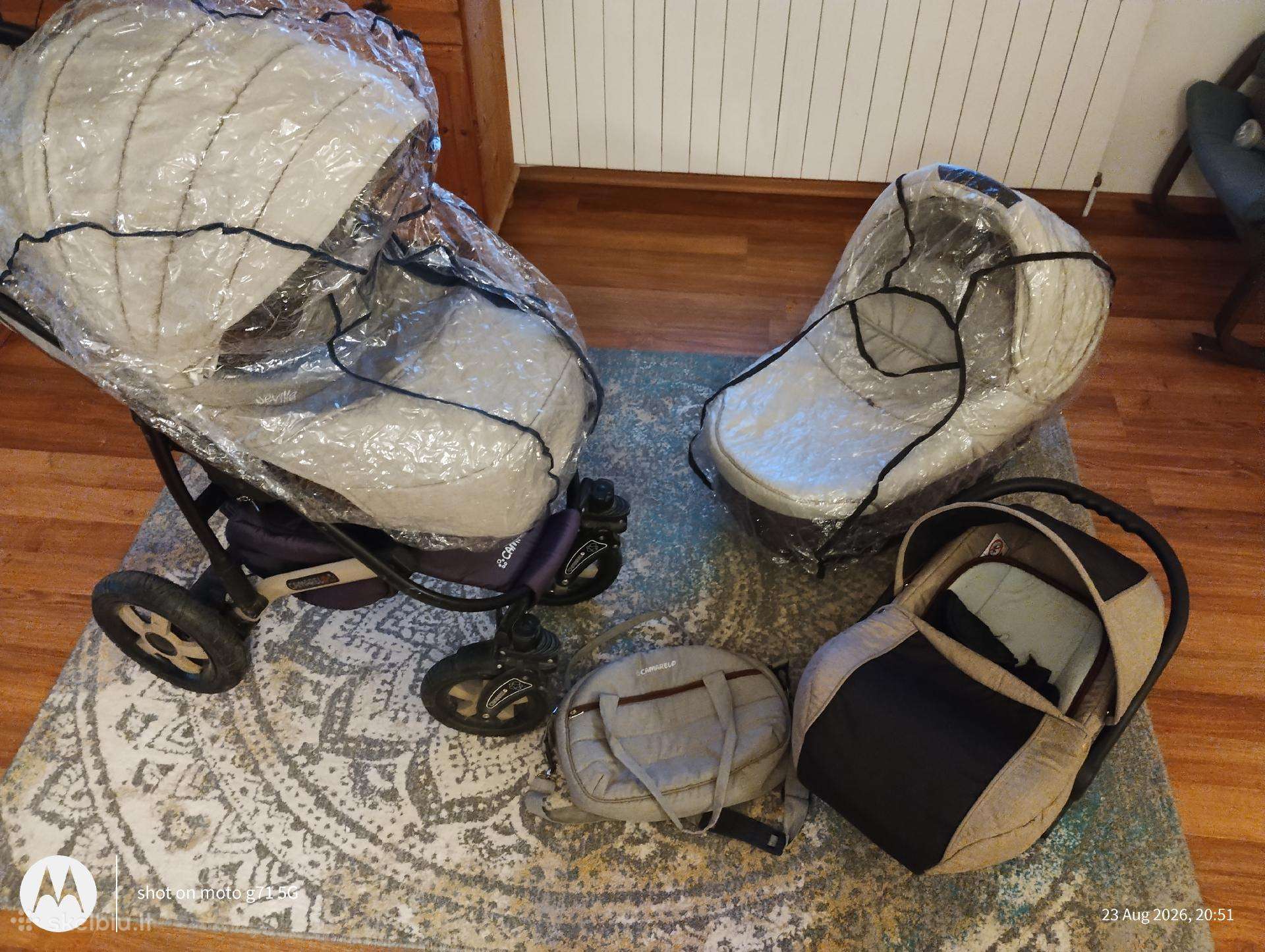 Vežimėlis, sportinis vežimėlis, lopšys,