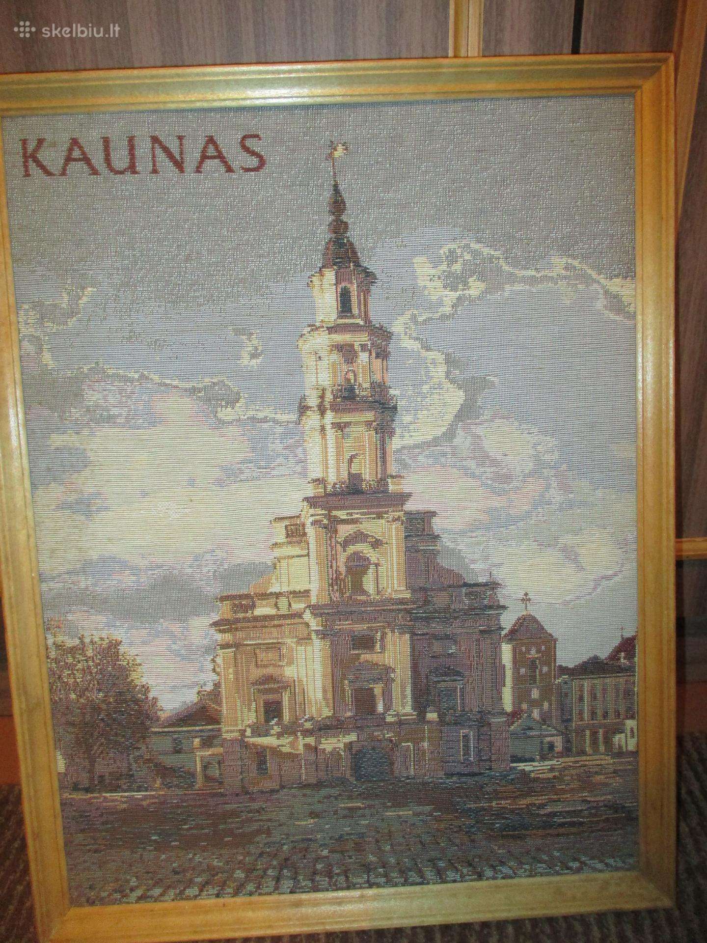 Austas paveikslas su Kauno rotuše