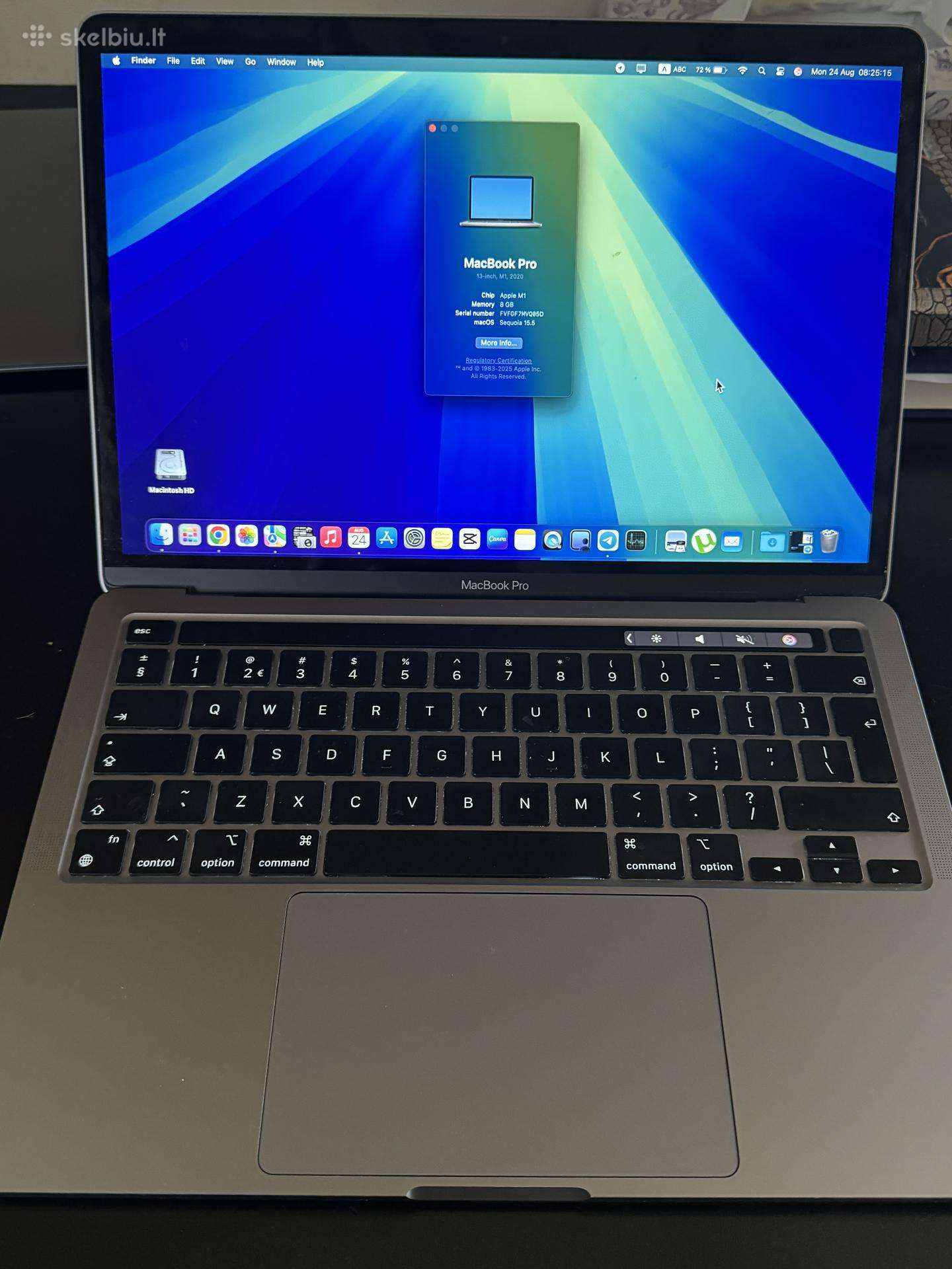 MacBook Pro M1 2020, 8 GB RAM