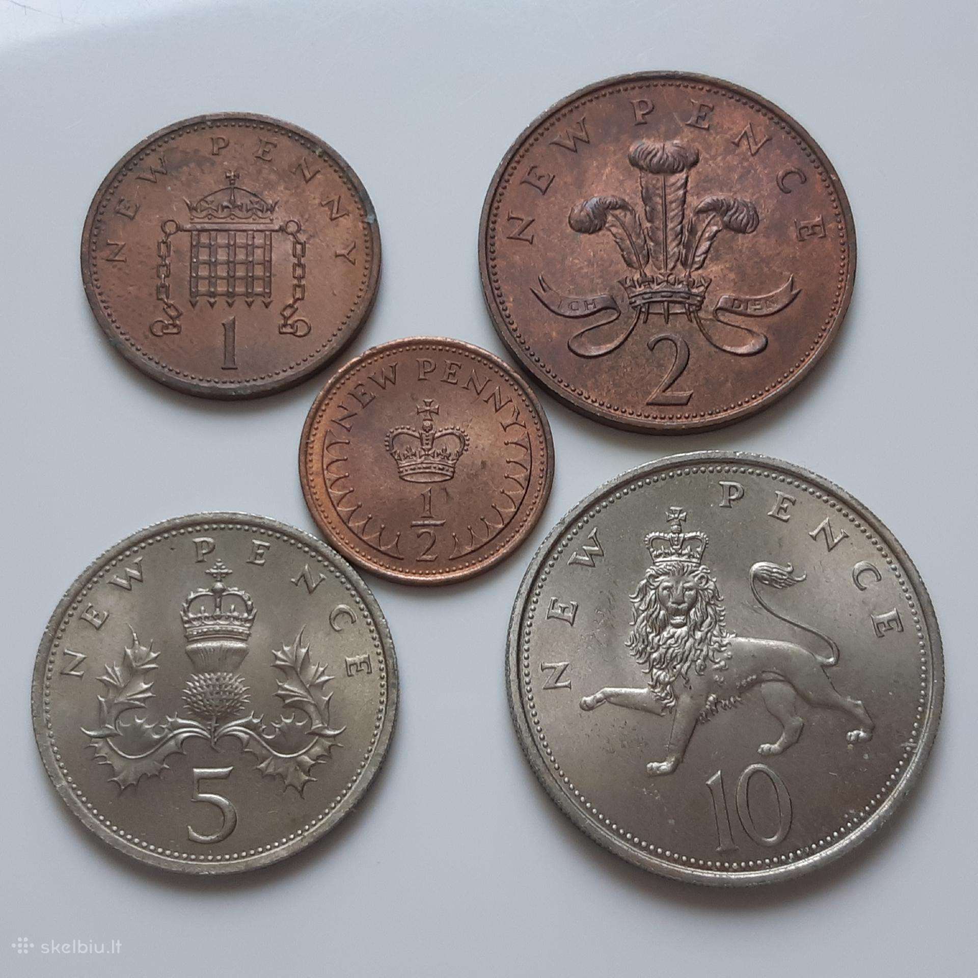 Didžioji Britanija pensai 1968 - 1971