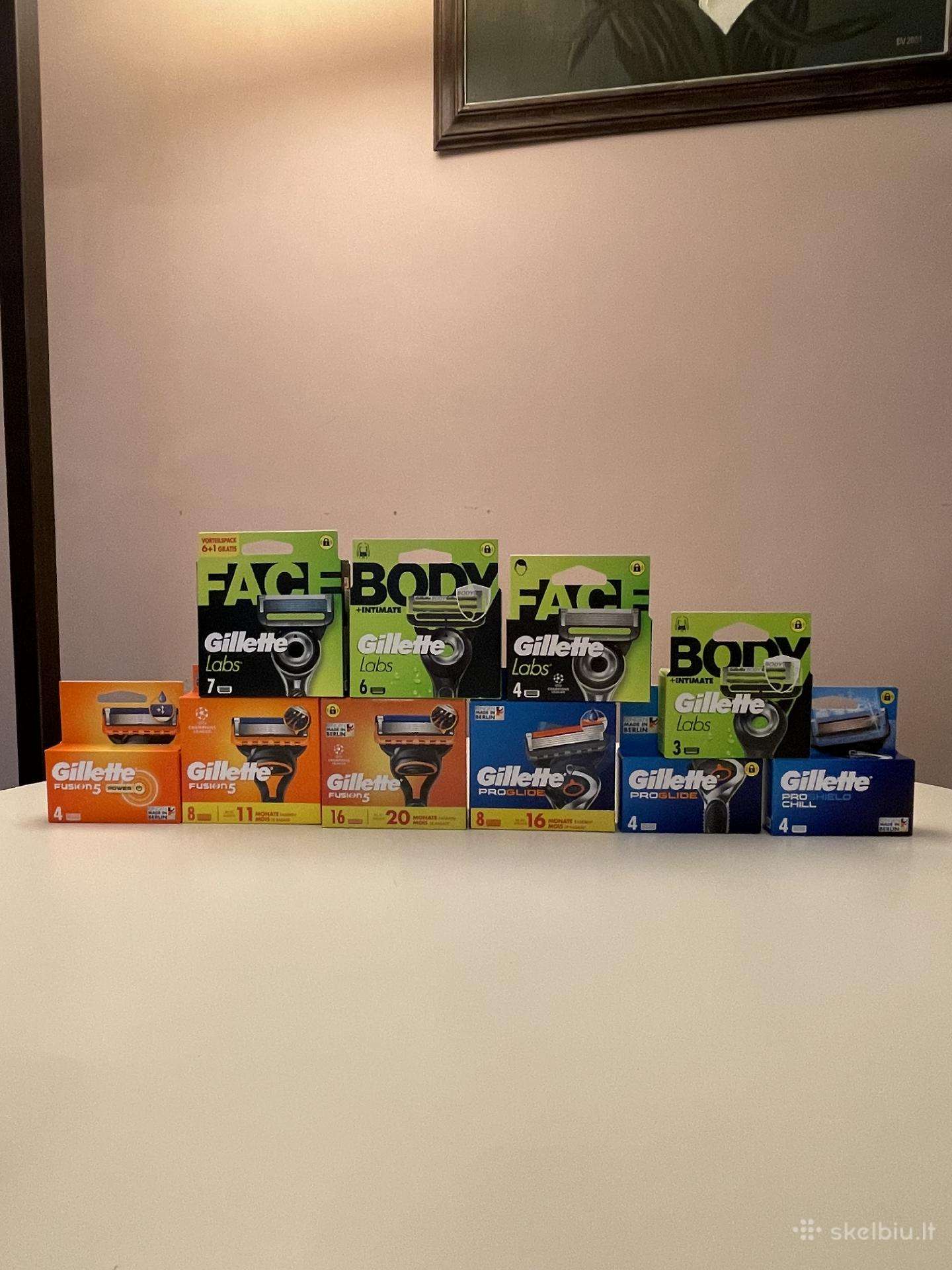 Gillette keičiamos galvuts iš Vokietijos