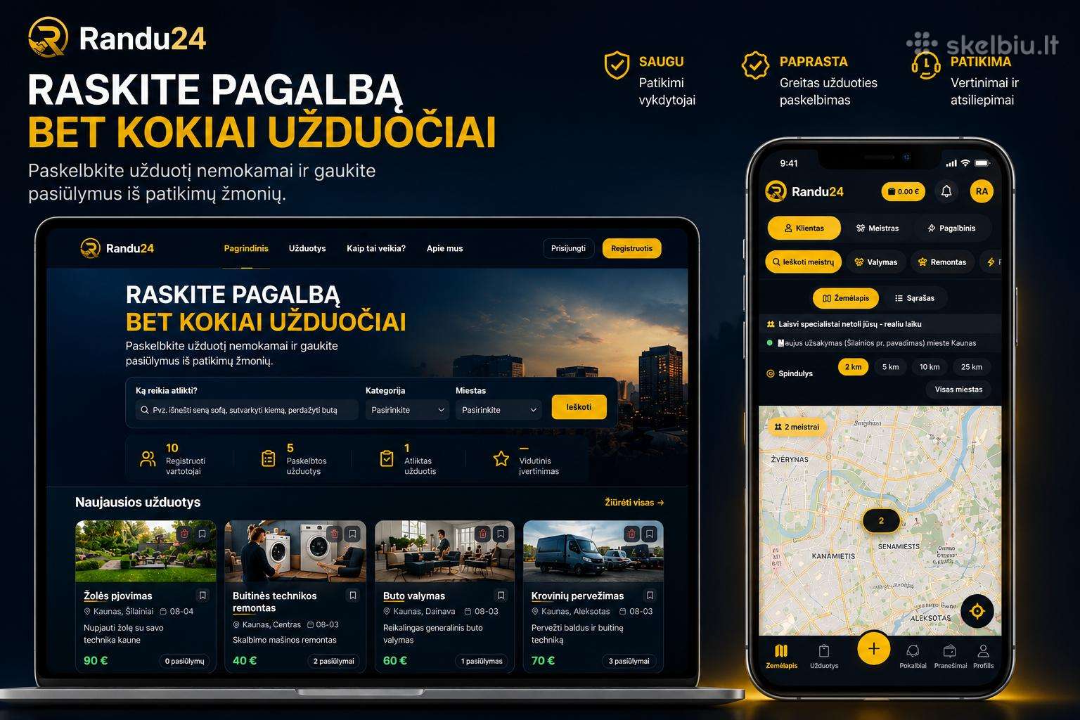 Randu24 platformos pardavimas