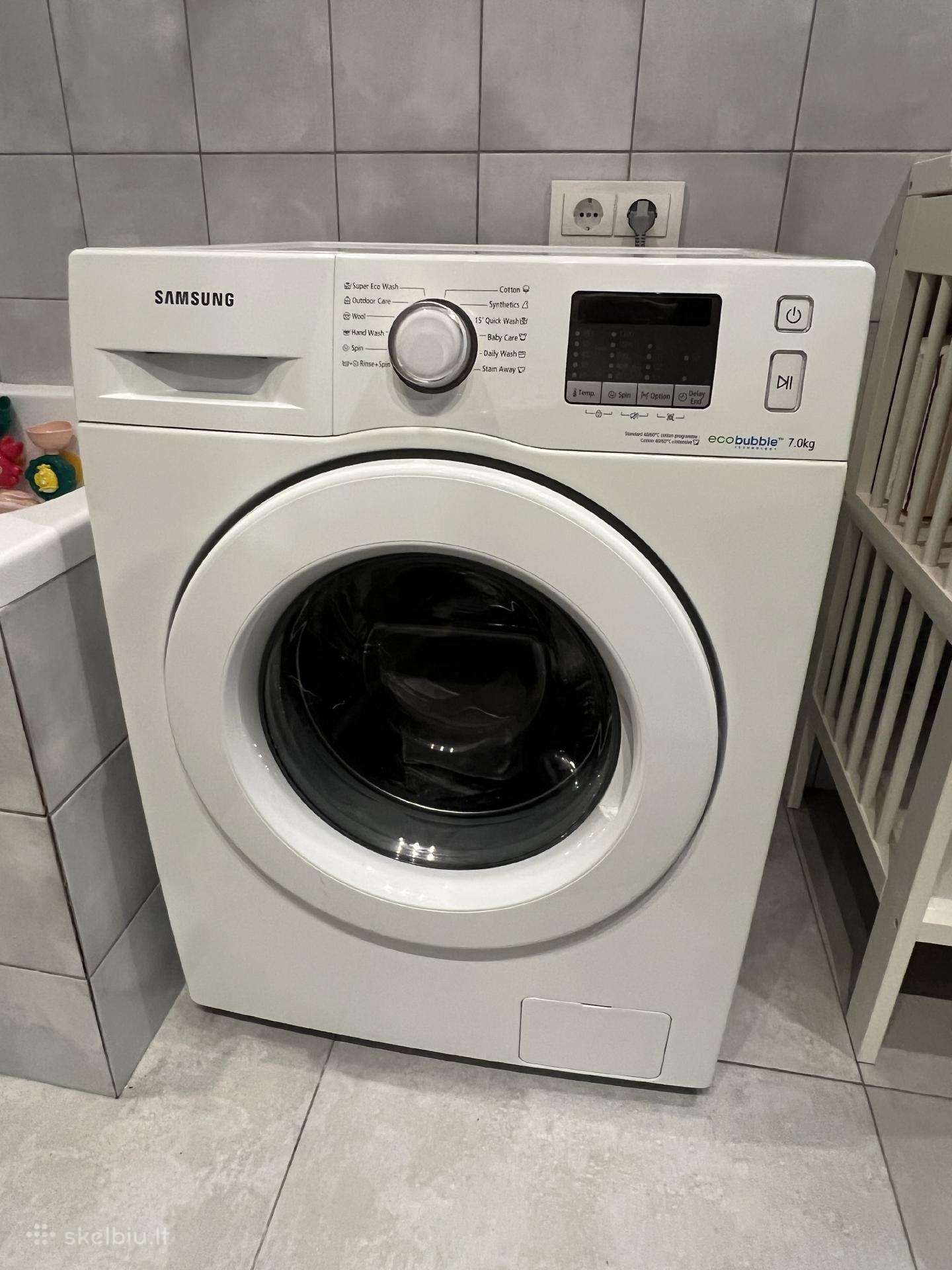 Parduodama Samsung Ecobubble 7 kg skalbimo mašina