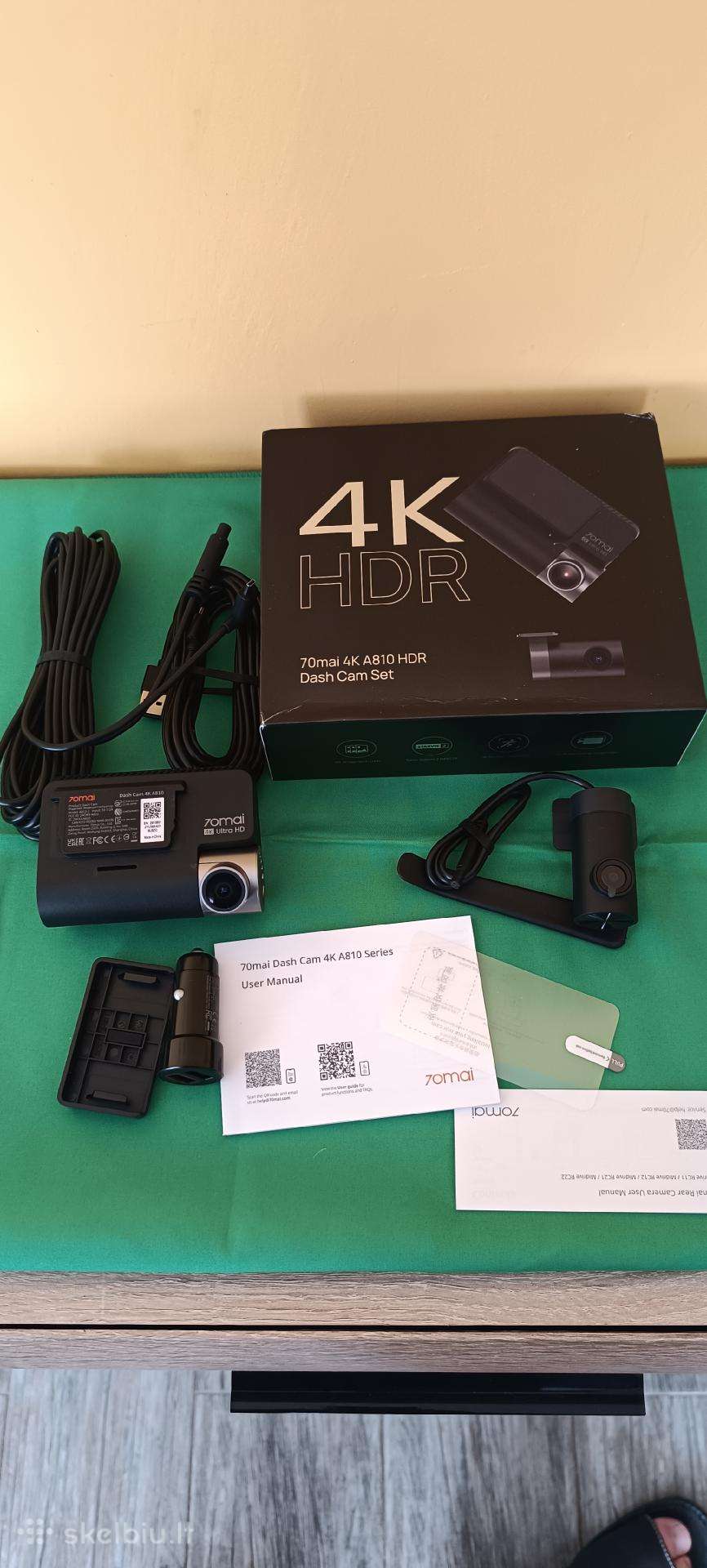 Naujas 4k vaizdo komplektas 70mai A810 Set