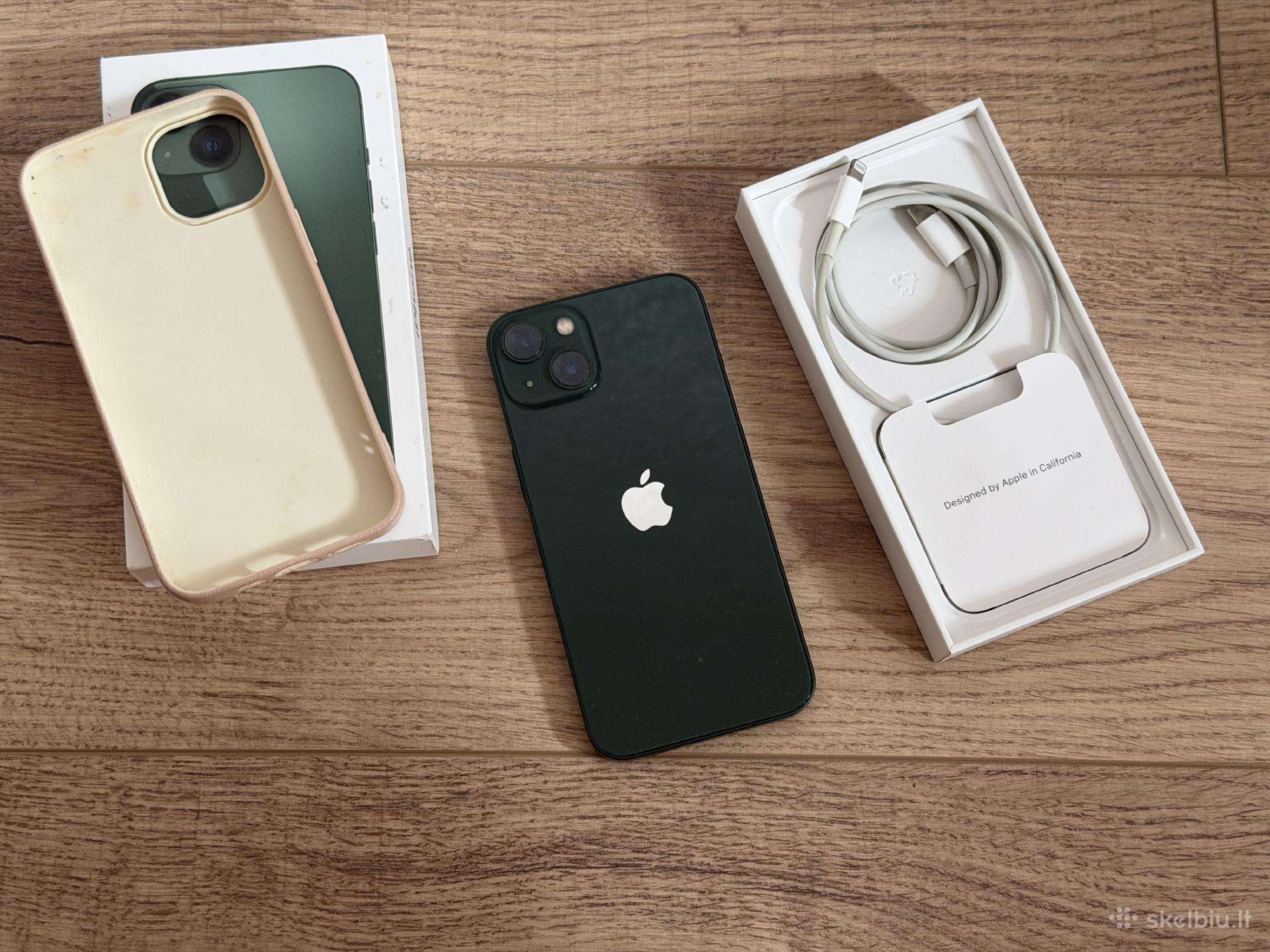iPhone 13 128gb žalias su 86% baterija!