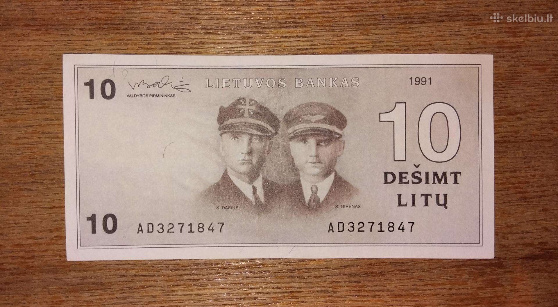 Lietuvos 10 litu banknotas
