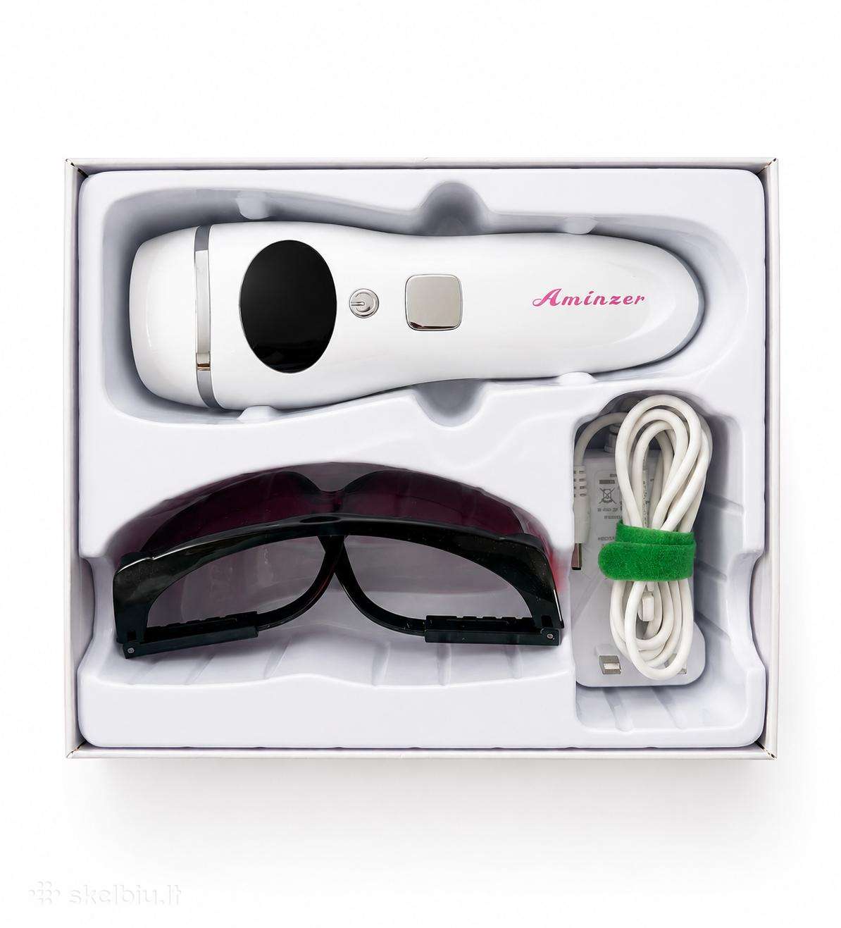 Aminzer Ipl fotoepiliatorius su akiniais ir laidu