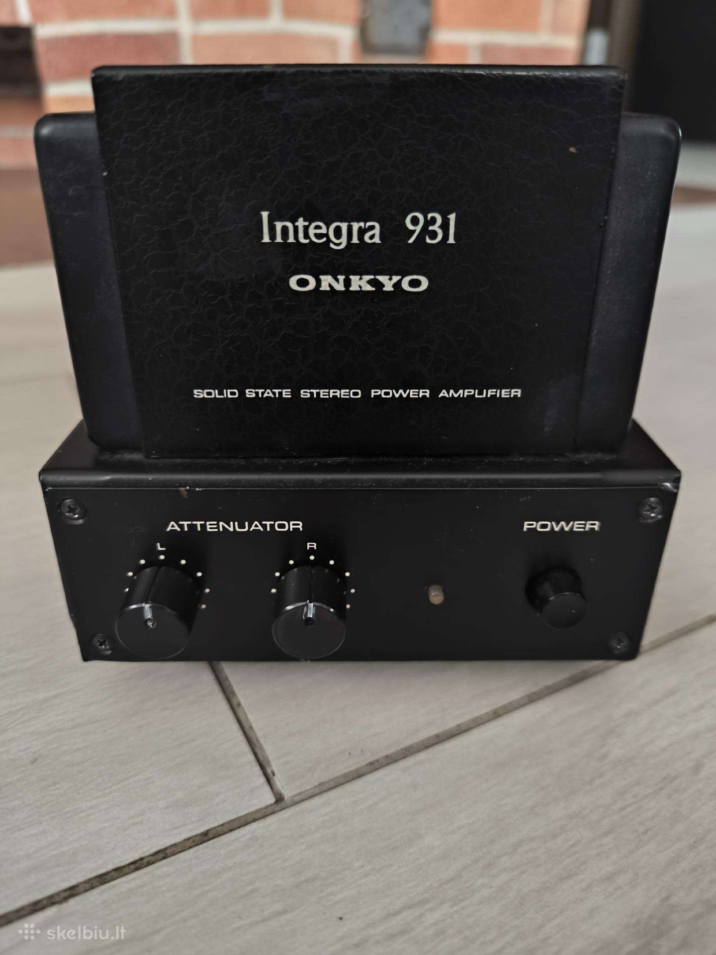 Kolekcinis Onkyo Integra 931 galios stiprintuvas