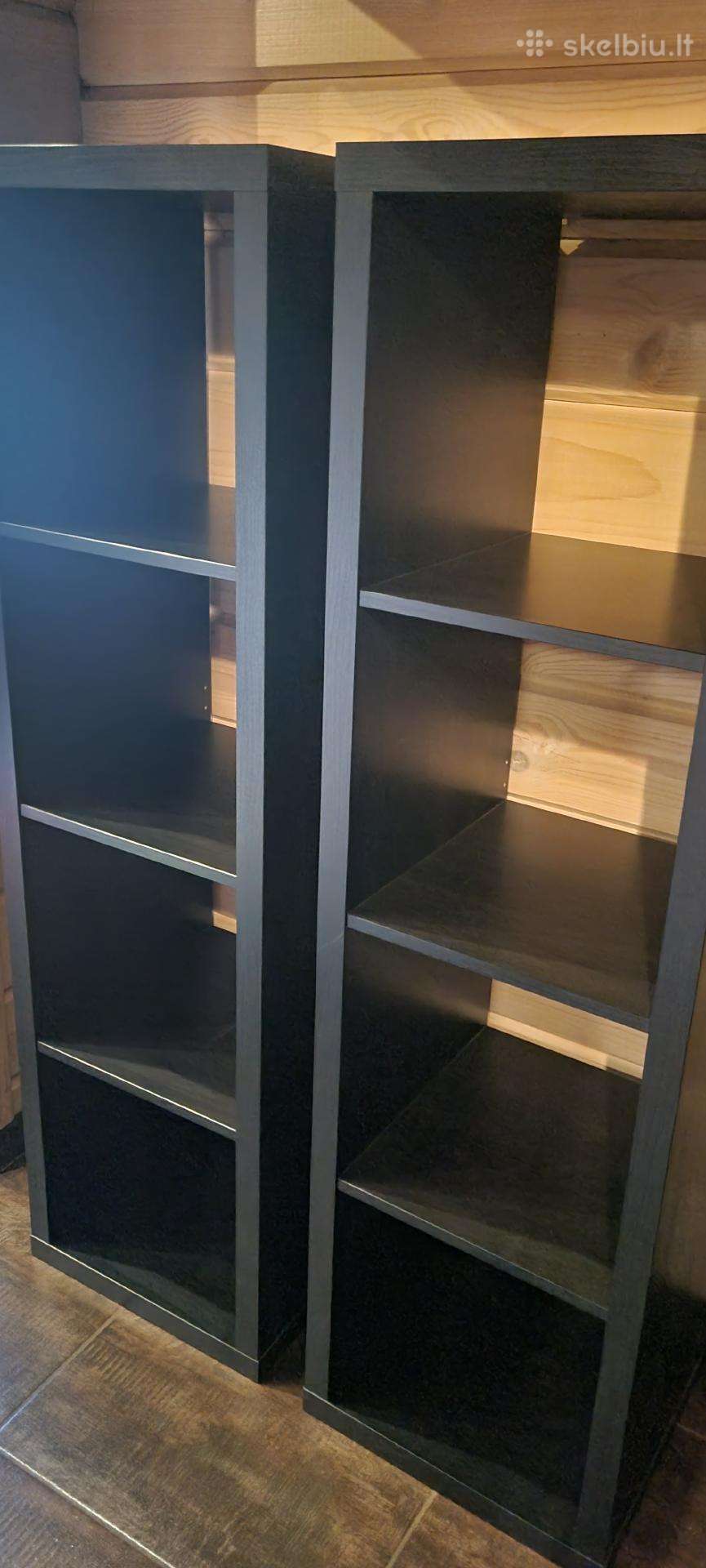 Ikea kallax dvi lentynos juodos