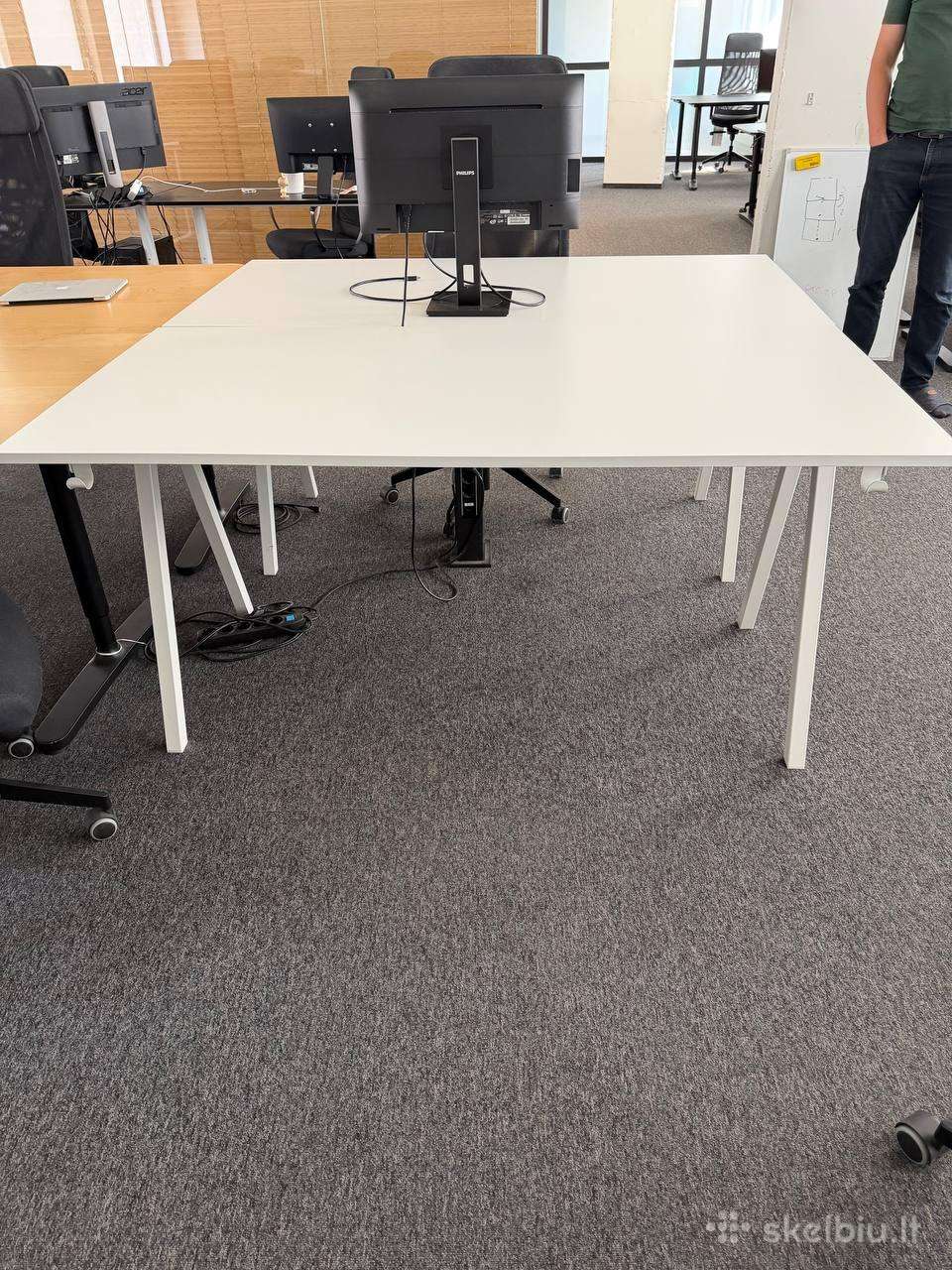 Ikea Trotten Desk, White, 160x80 cm, Office Desk,