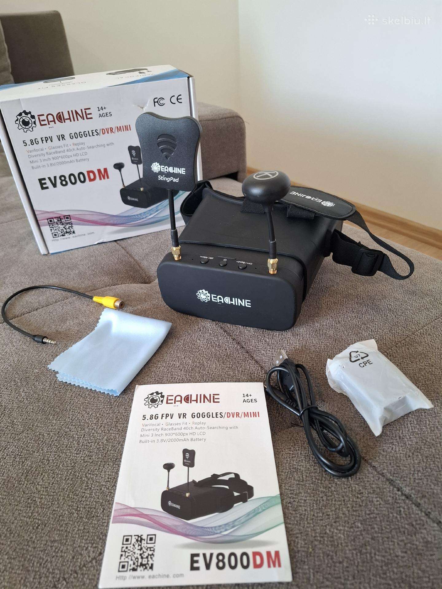 Fpv akiniai Eachine Ev800dm