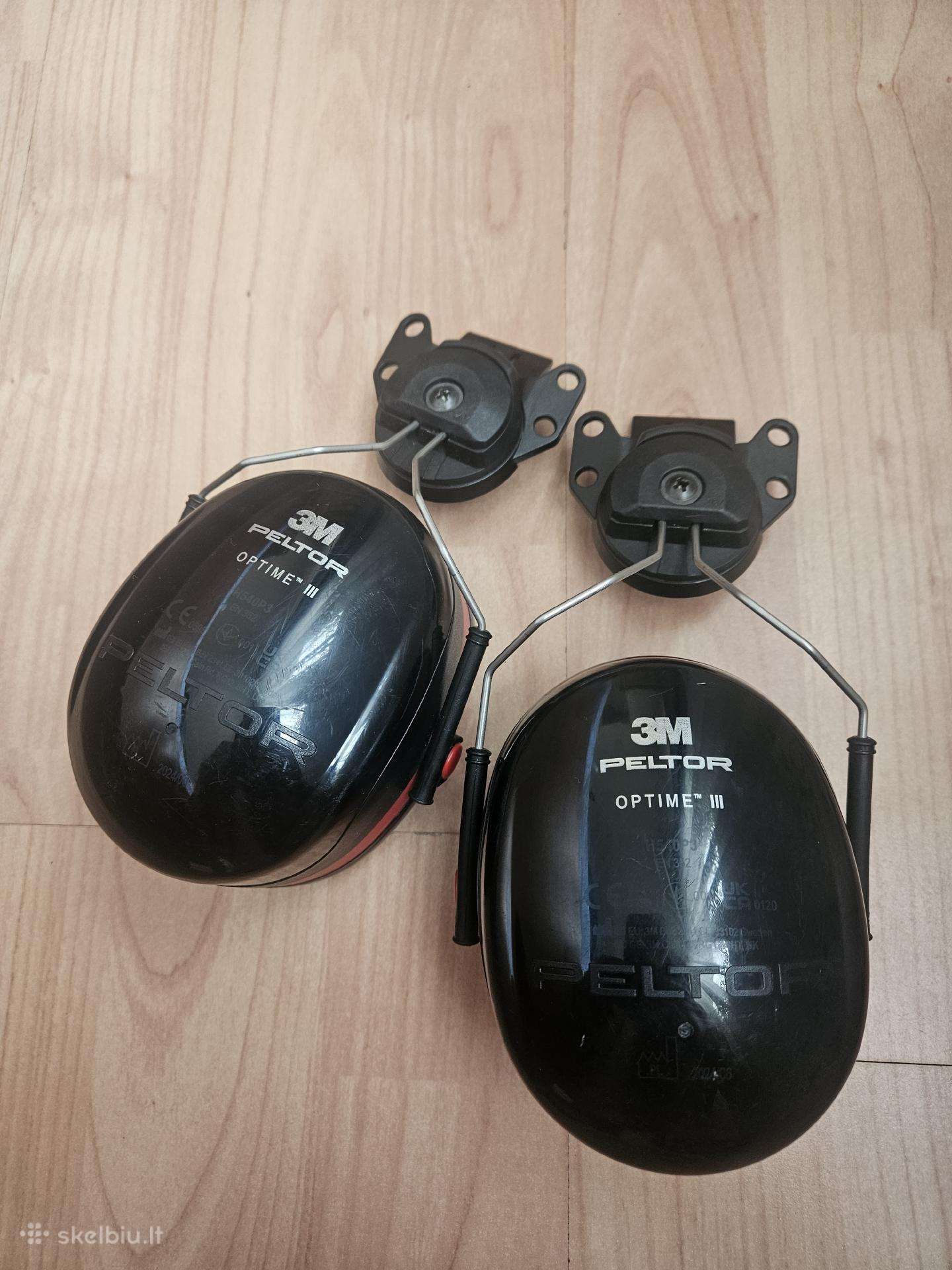 3 M peltor ausinės ant šalmo